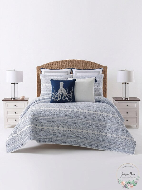 Oceanfront Resort Reef Point Printed 3 Comforter Set, Twin – Twin XL