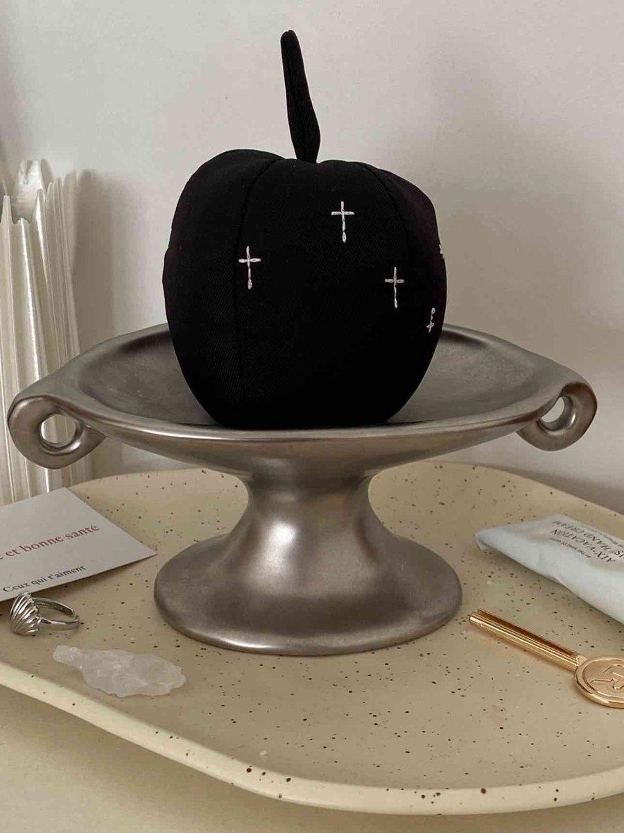 Retro Silver Footed Decorative Tray For Fruits Or Accessories - PRHOMZ