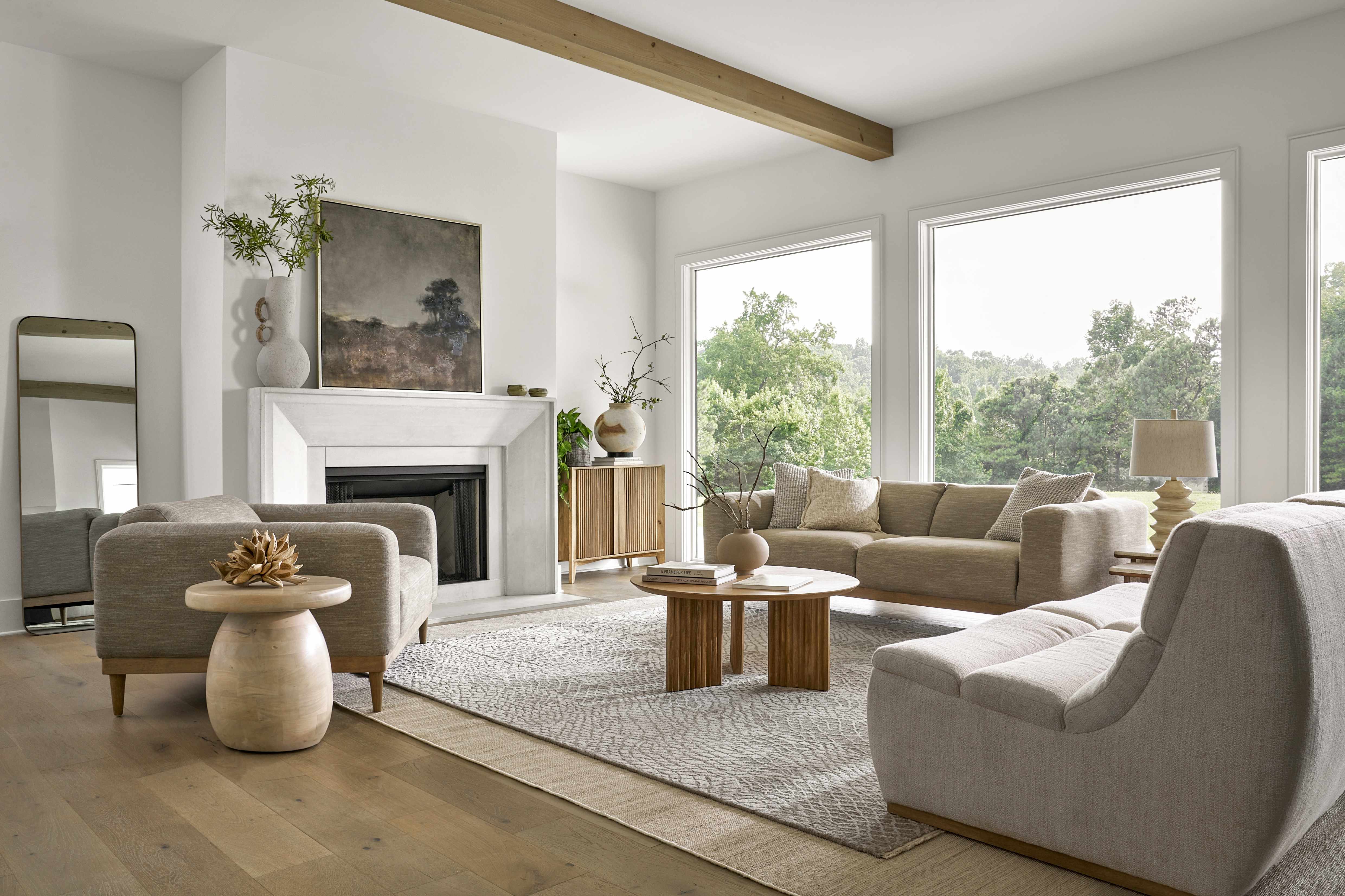 Jimbo Cream Throw Pillow-3