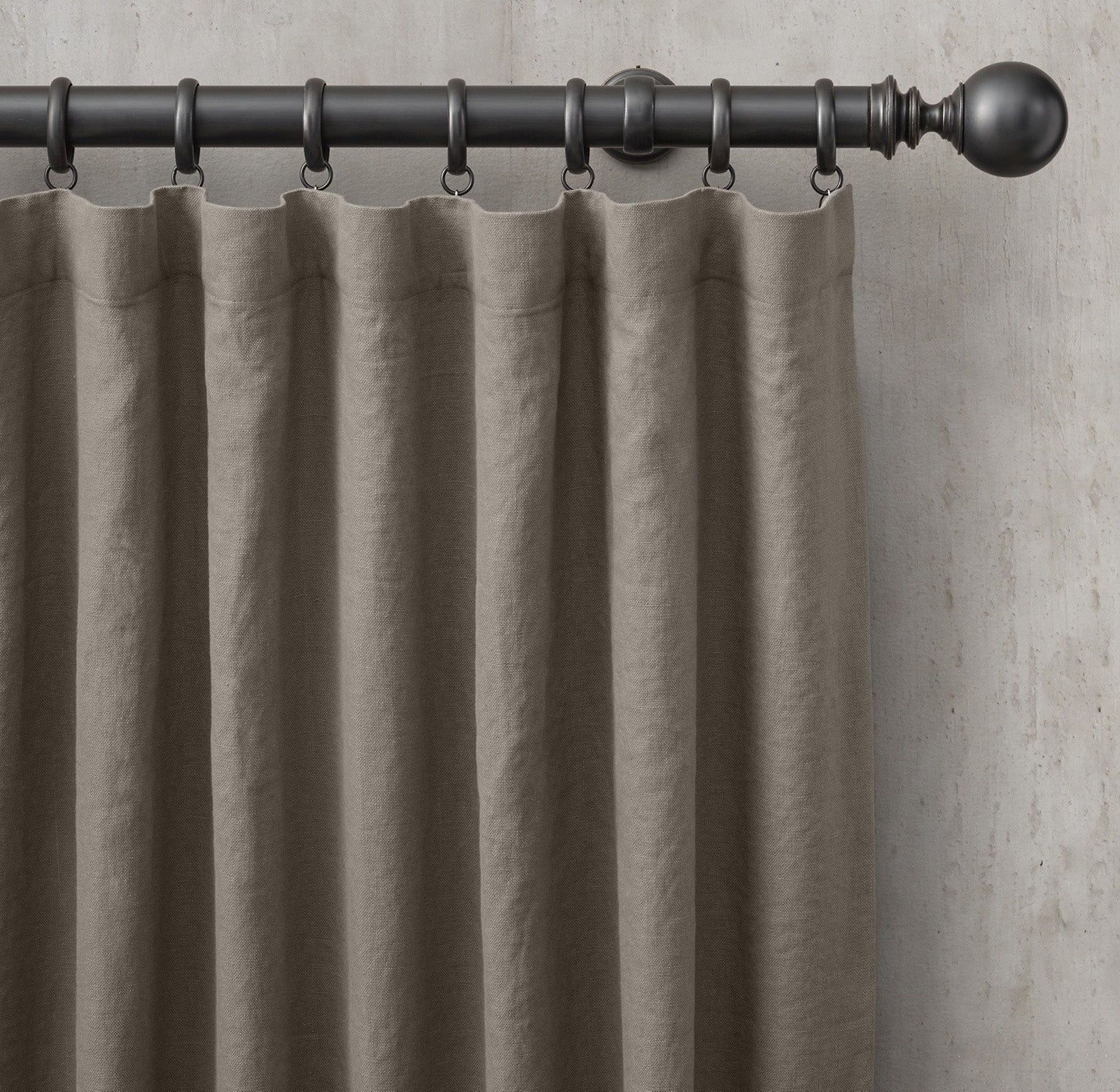 Organic Linen Curtains UK | European Flax | Grommet, Tab Top, Rod Pocket Curtains | Blackout & Thermal | 20+ Colours | Custom Sizes-0