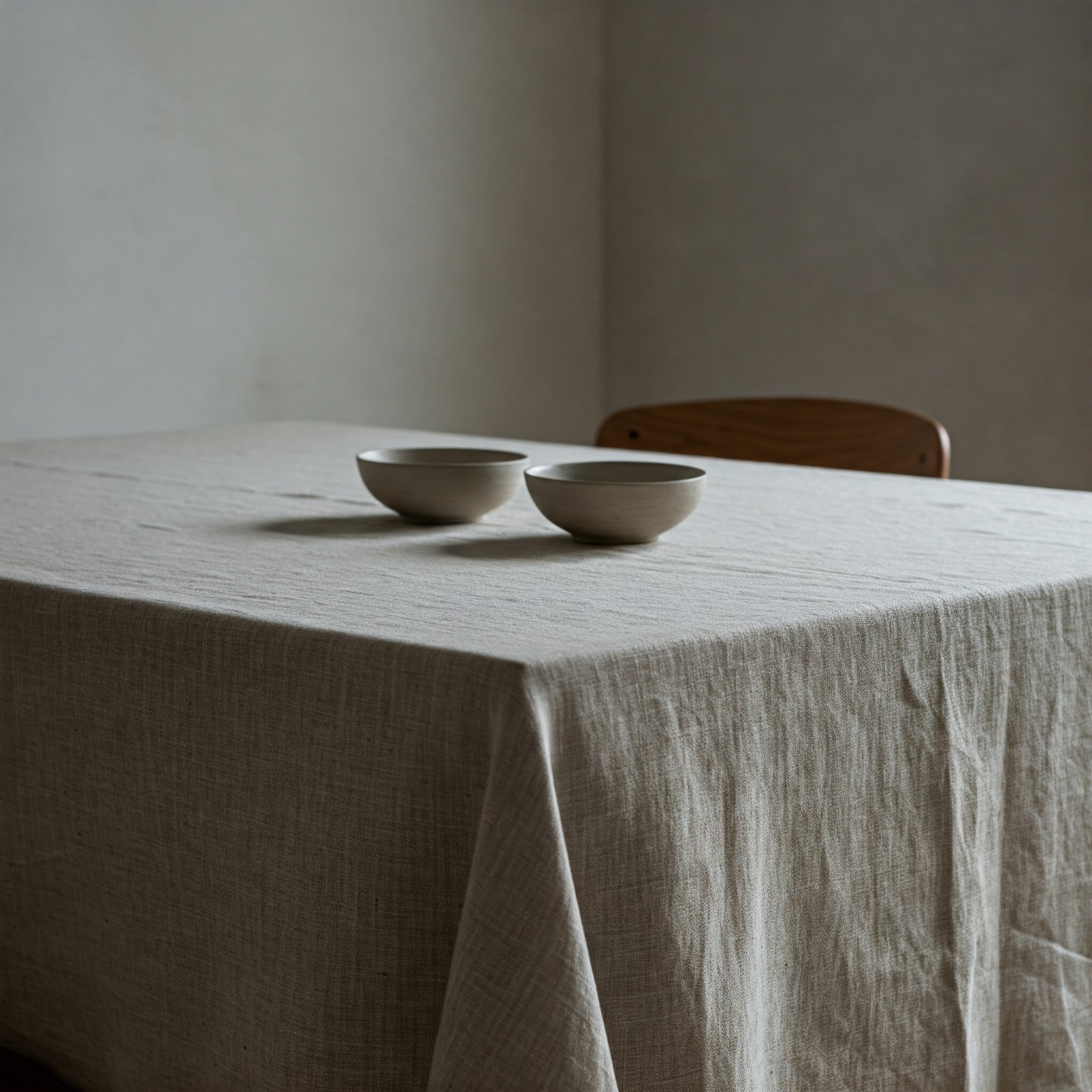 Natural Organic 100% Flax Linen Tablecloth UK - Undyed Rustic Table Cover for Home-3