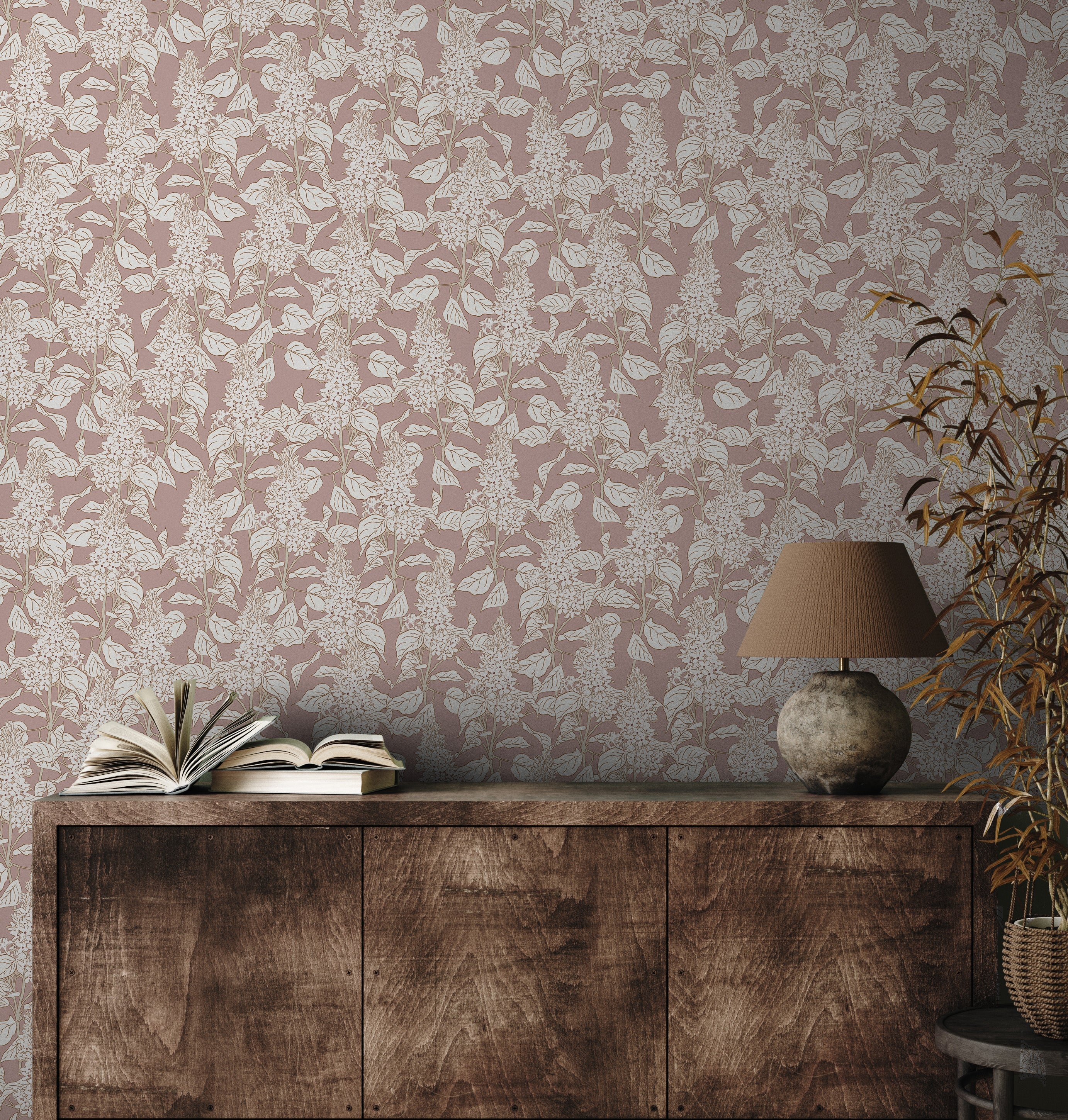 Lilac Wallpaper by Brittany Polatis Design