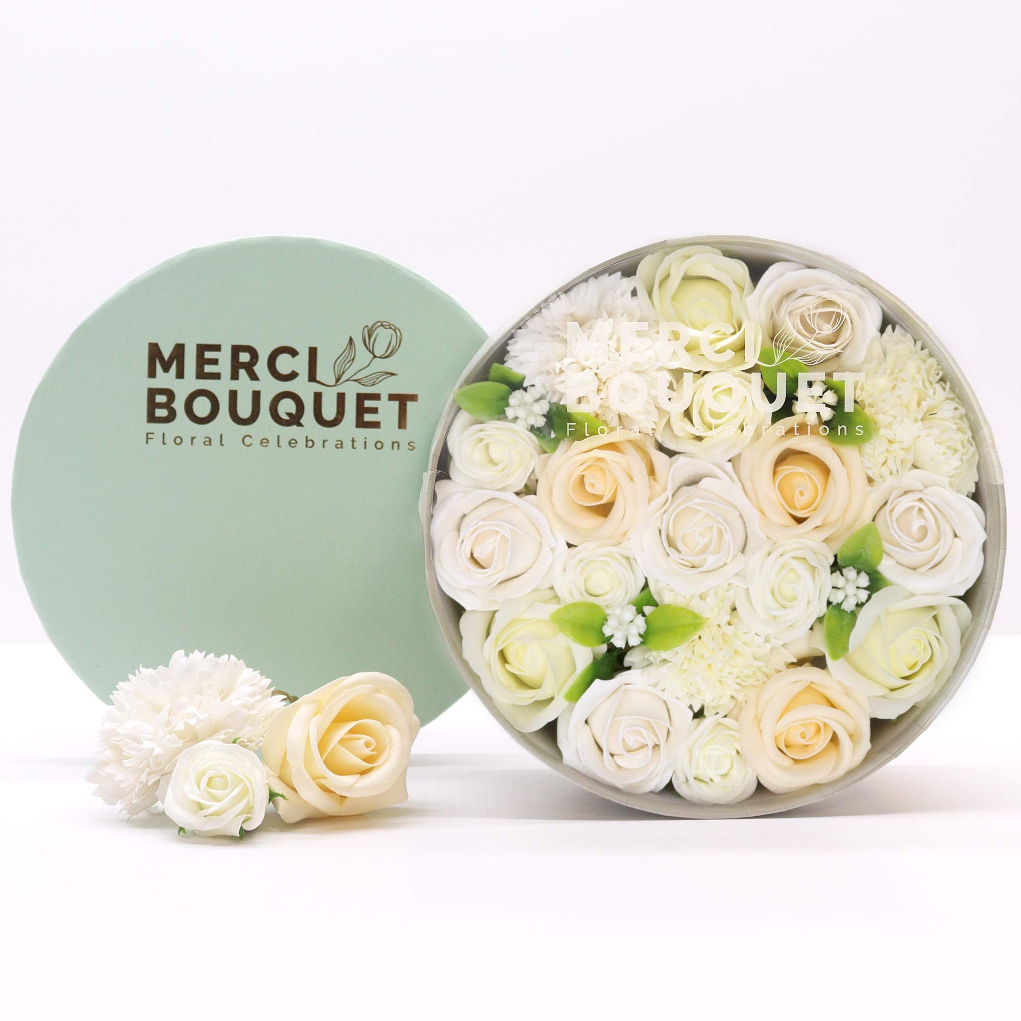 Round Box - Wedding Blessings - White & Ivory-0