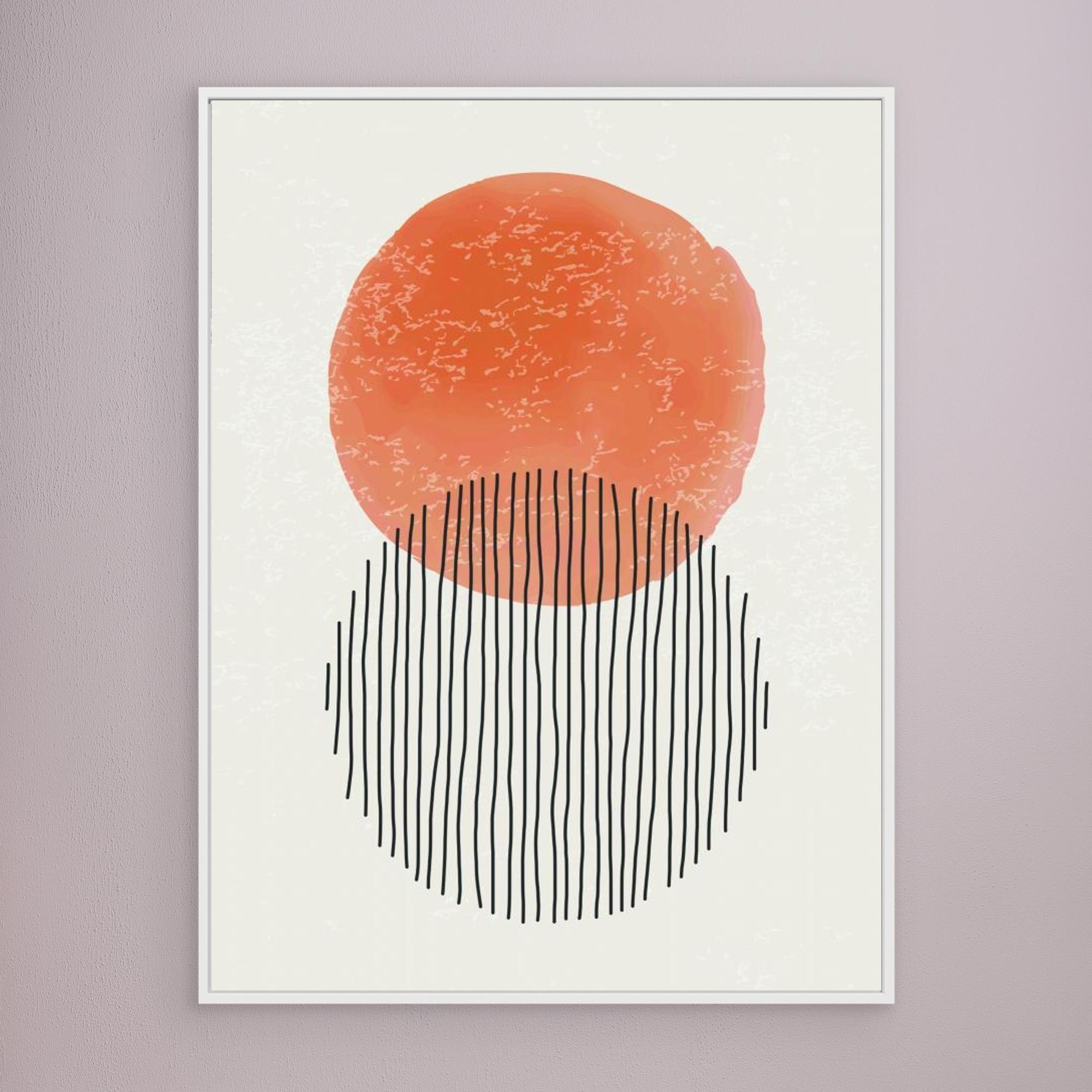 Orange Watercolor Shapes Series #3 by Jay Stanley