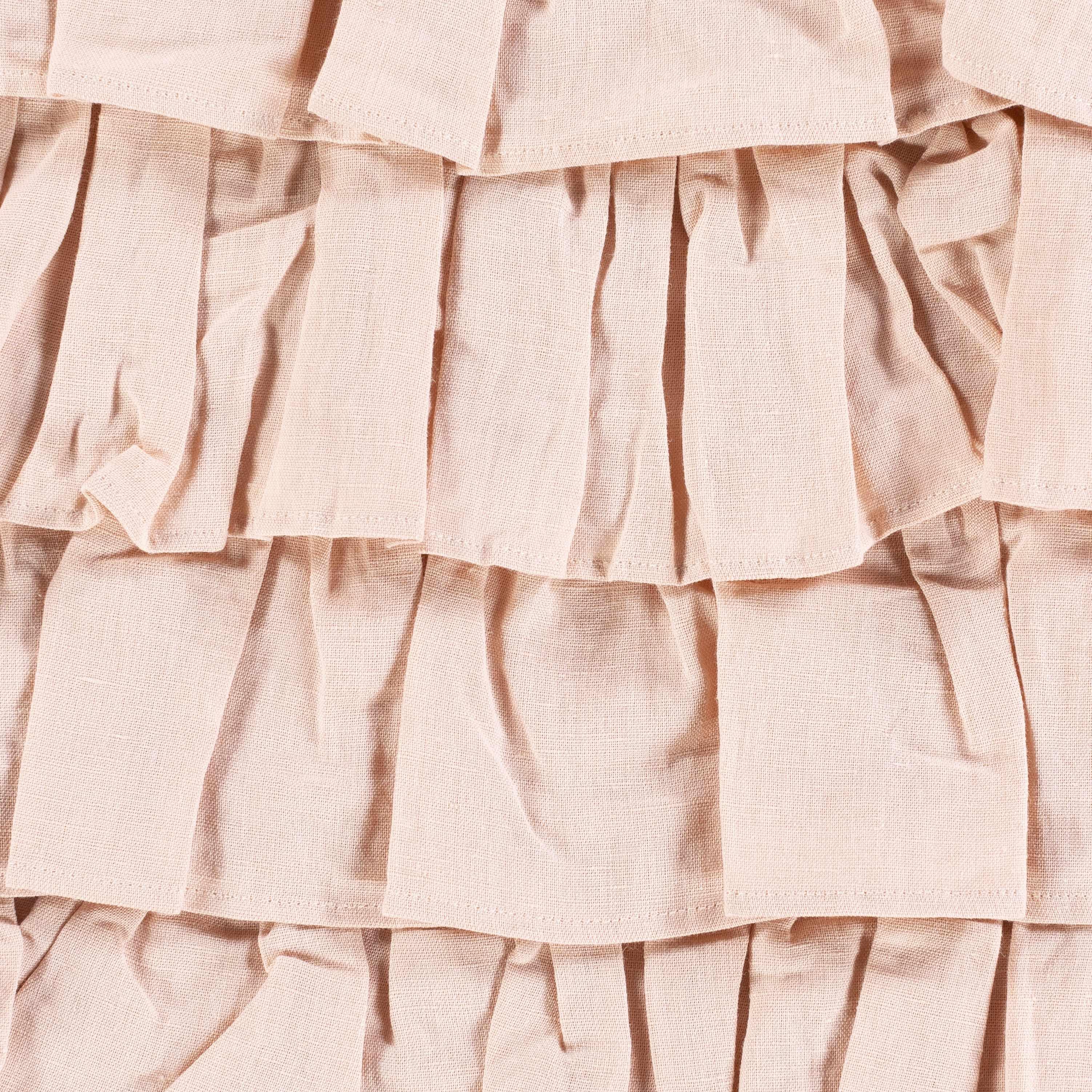 Ruidoso Pink Ruffled Square Throw Pillow - Clearance - PRHOMZ