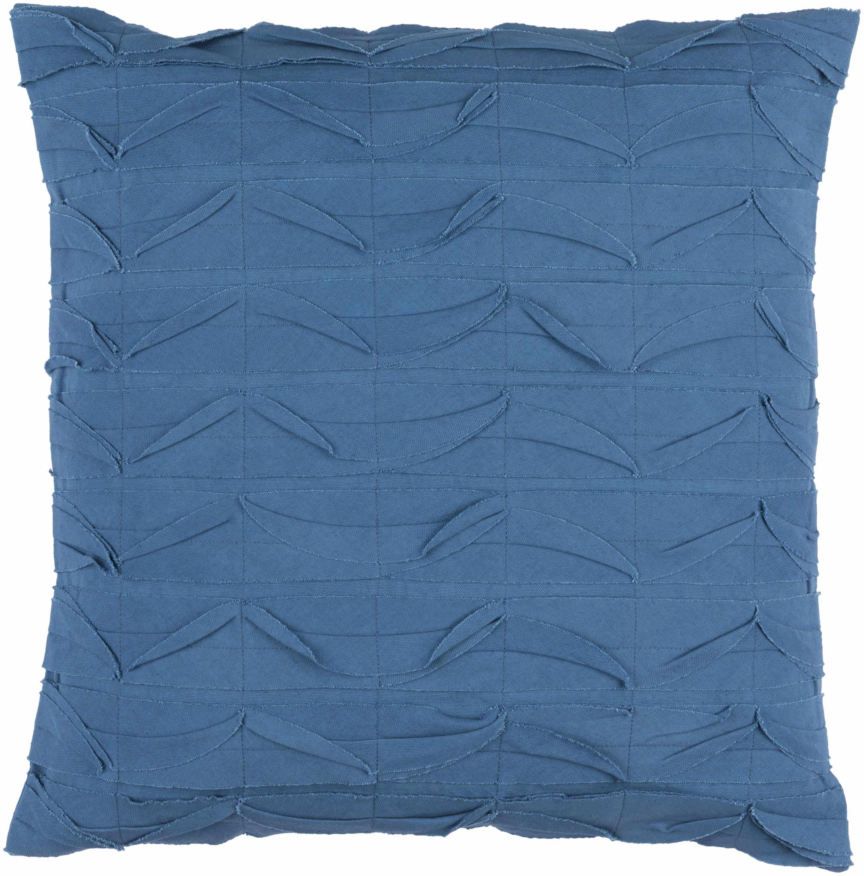 Runcorn Blue Textured Square Throw Pillow - Clearance - PRHOMZ