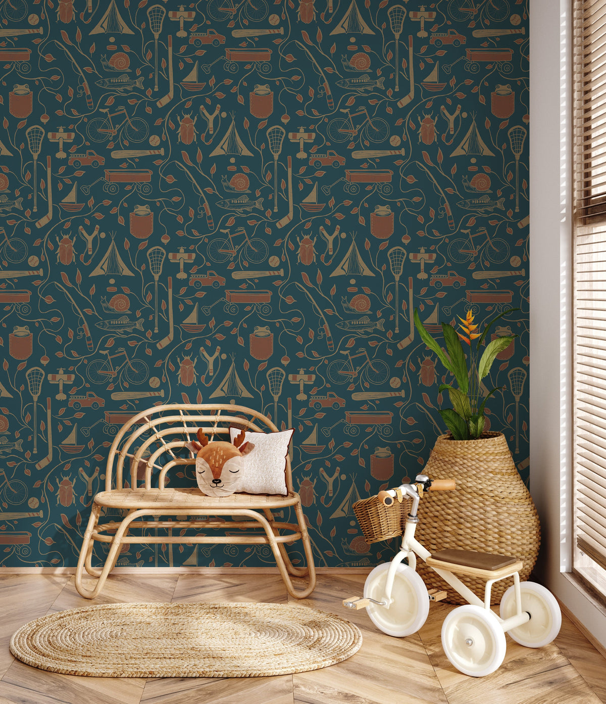 Elliot Wallpaper by Karen and Marisa Designs
