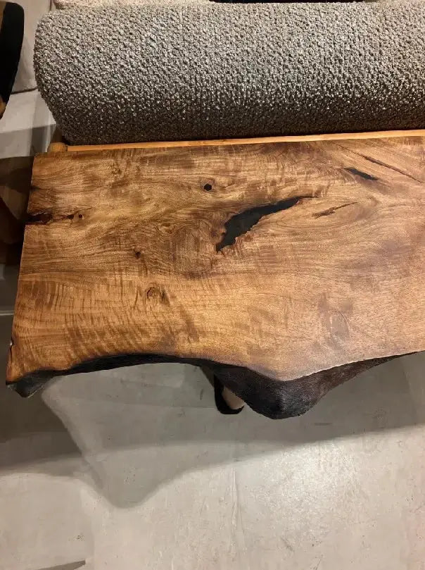 Rustic Console And Sofa Table Made Of Walnut
