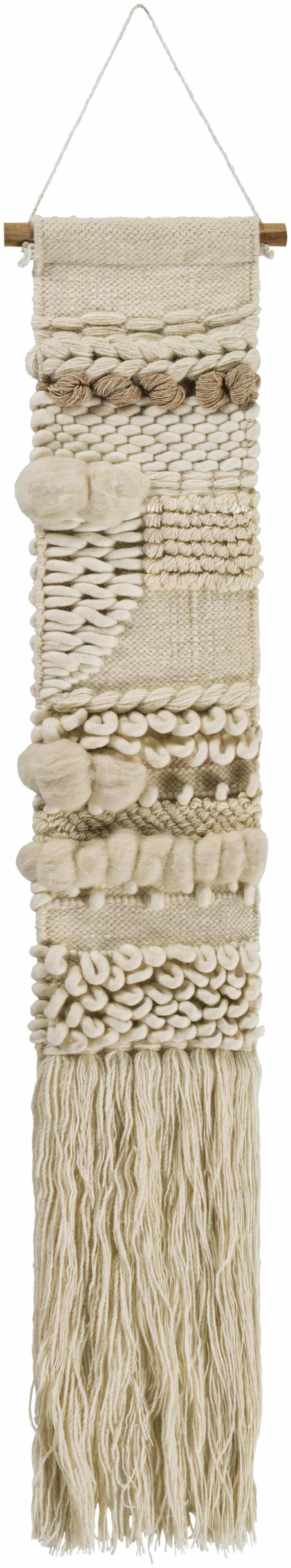 Riverwatch Ivory Woven Patterned Wall Hanging-0