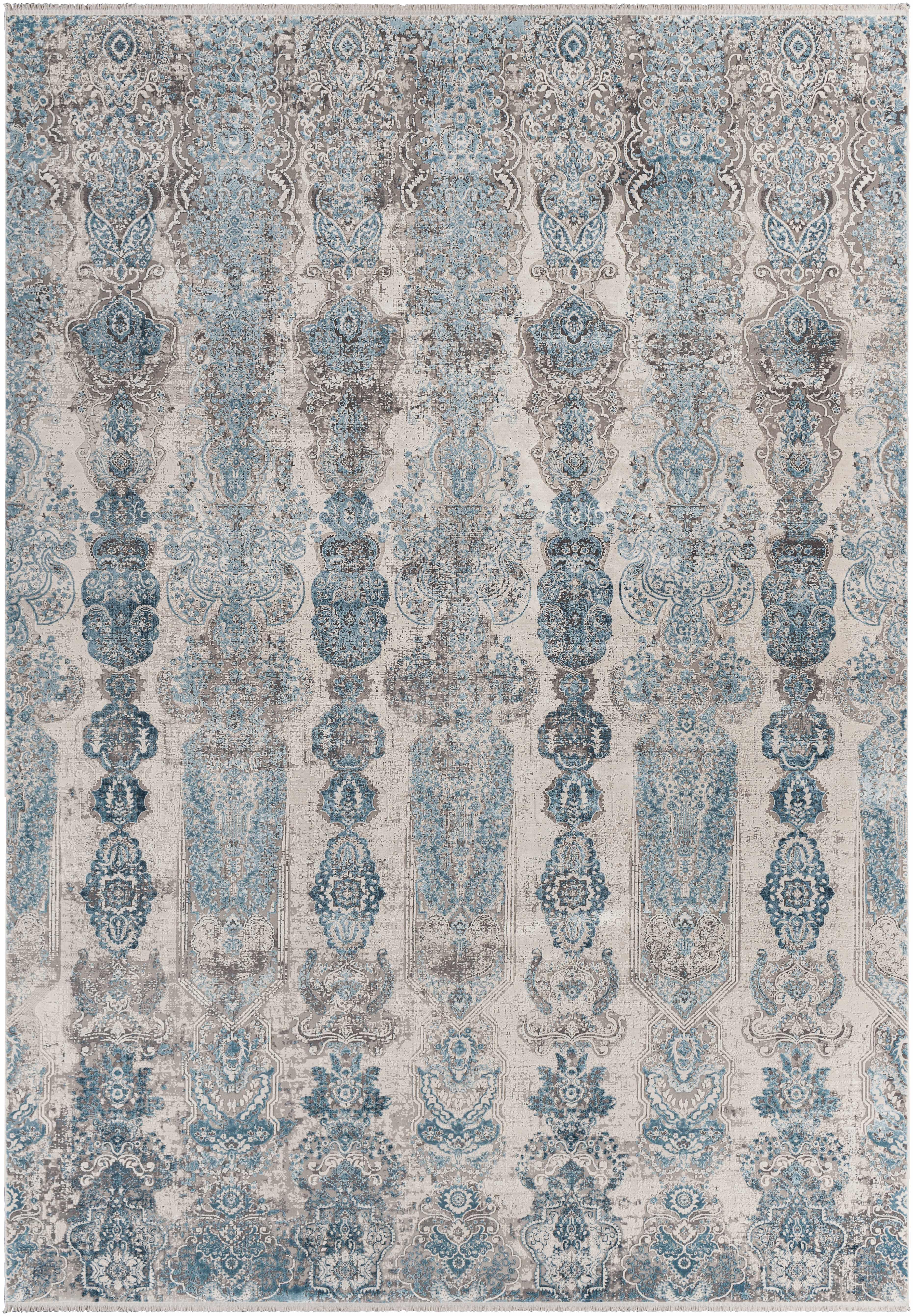 Rydalmere Luxury Fringed Faux Silk Rug - PRHOMZ