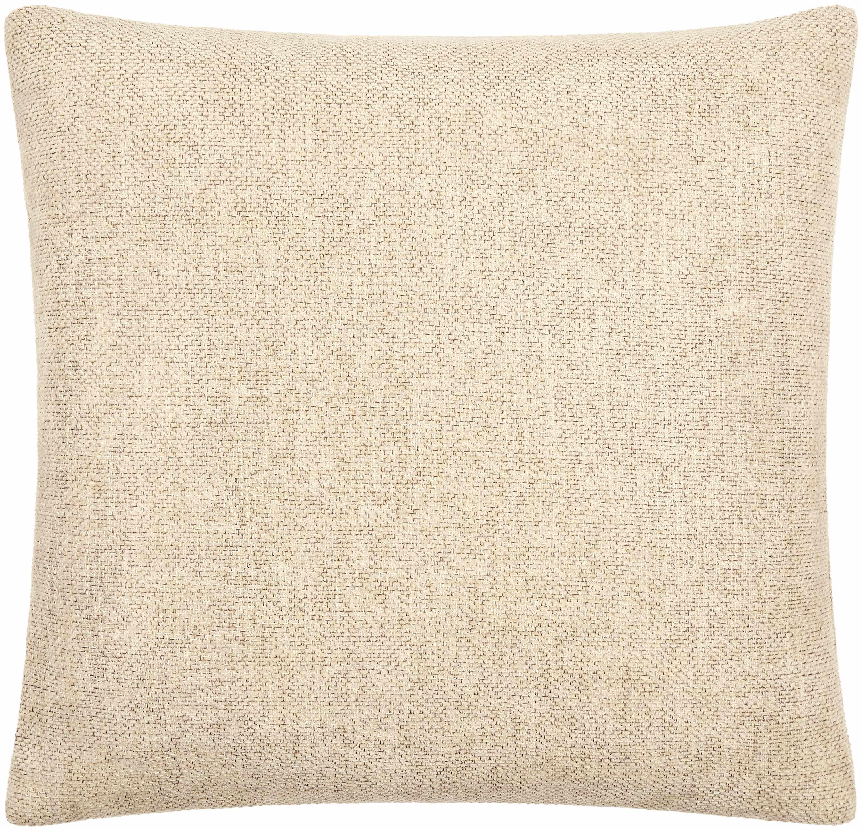Reijo Tan Linen Look Accent Pillow - PRHOMZ