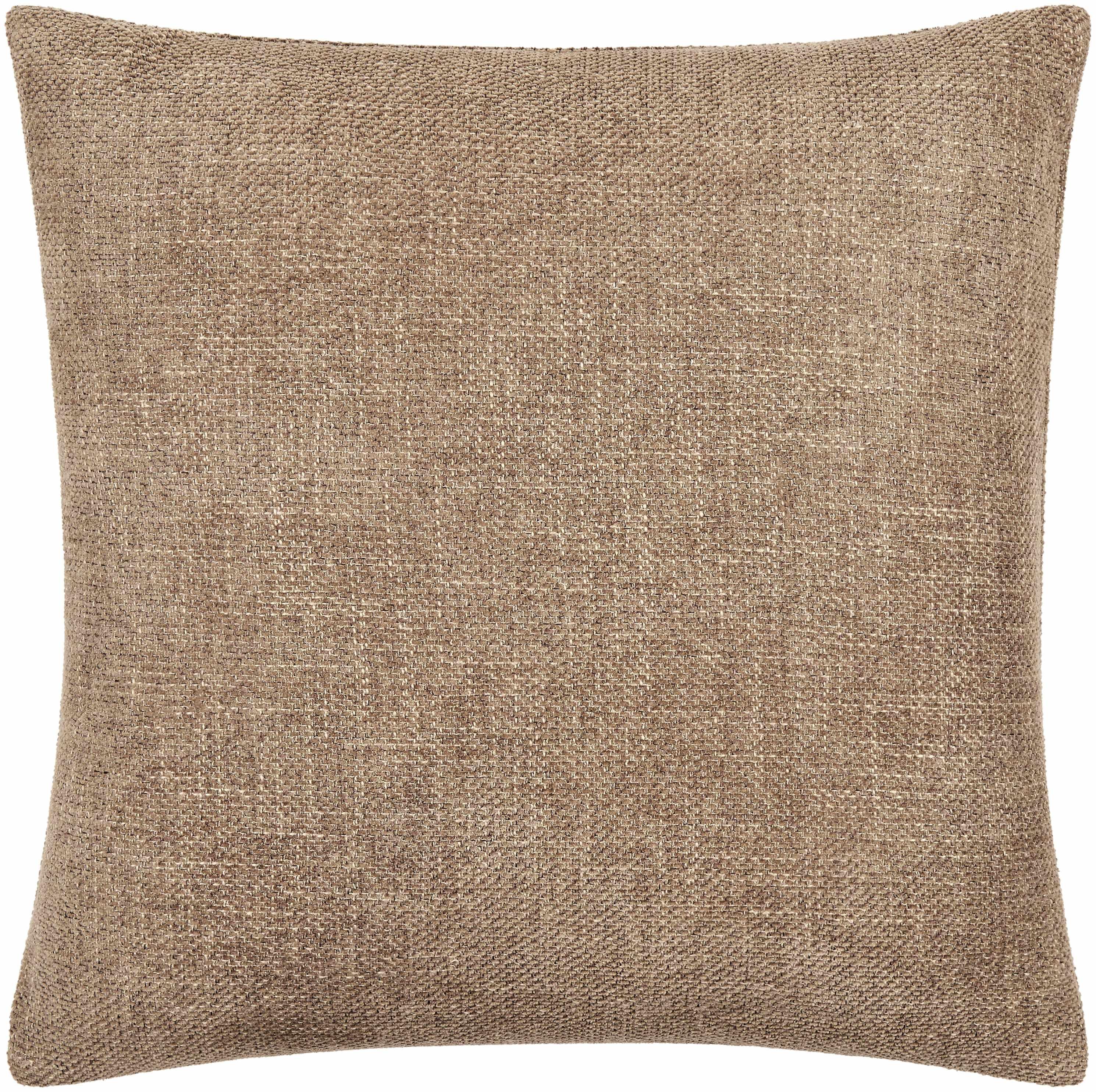 Reijo Brown Linen Look Accent Pillow - PRHOMZ