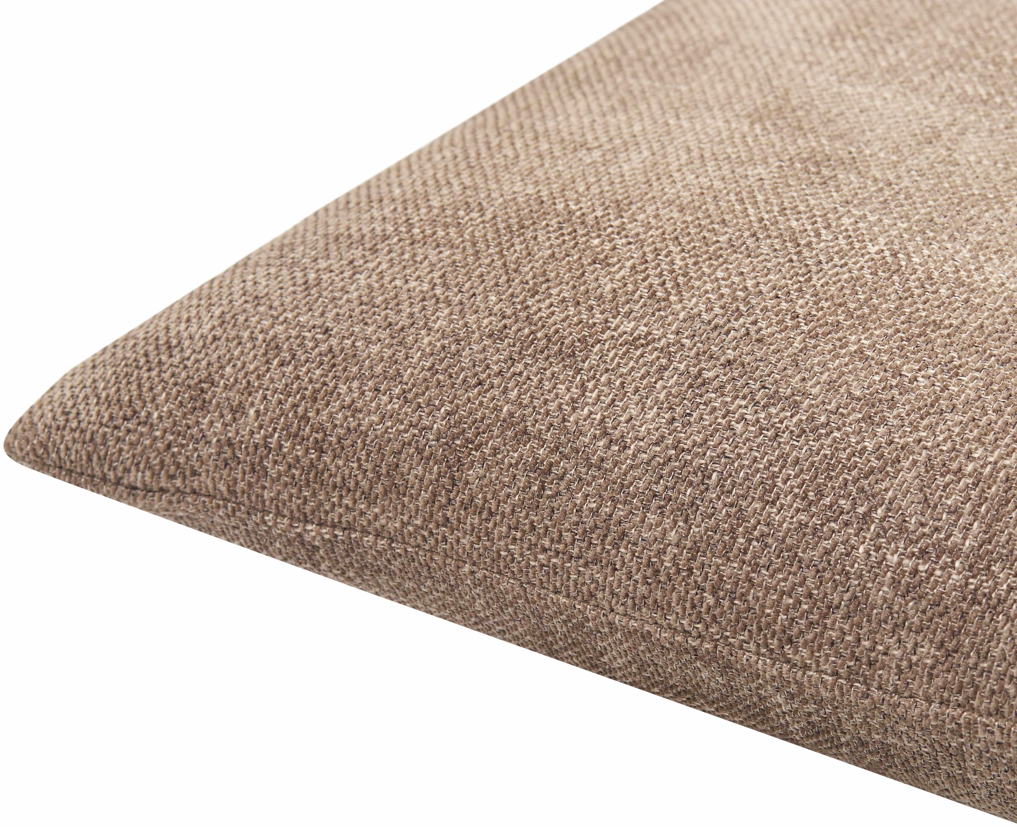 Reijo Brown Linen Look Accent Pillow - PRHOMZ