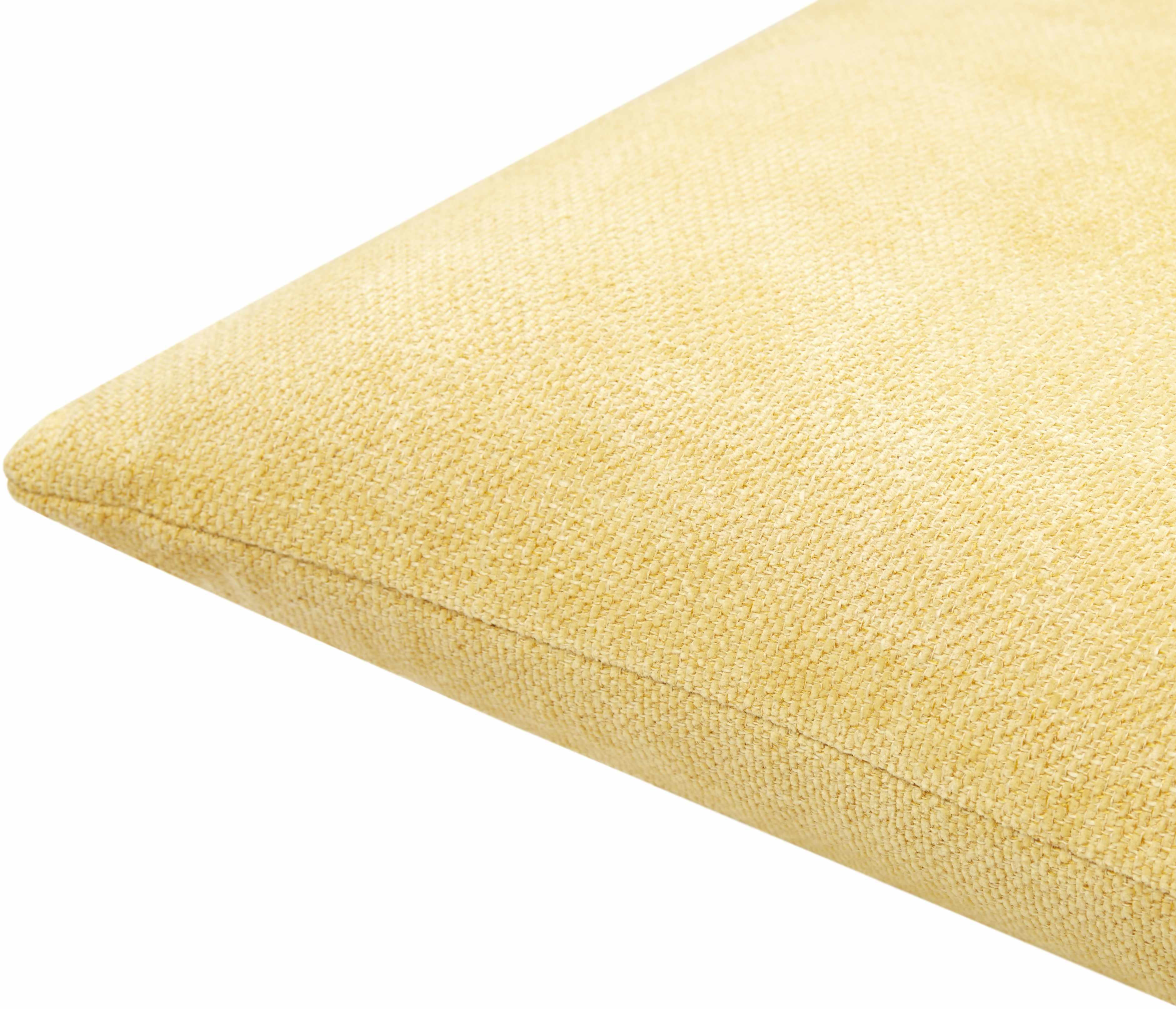 Reijo Yellow Linen Look Accent Pillow - PRHOMZ