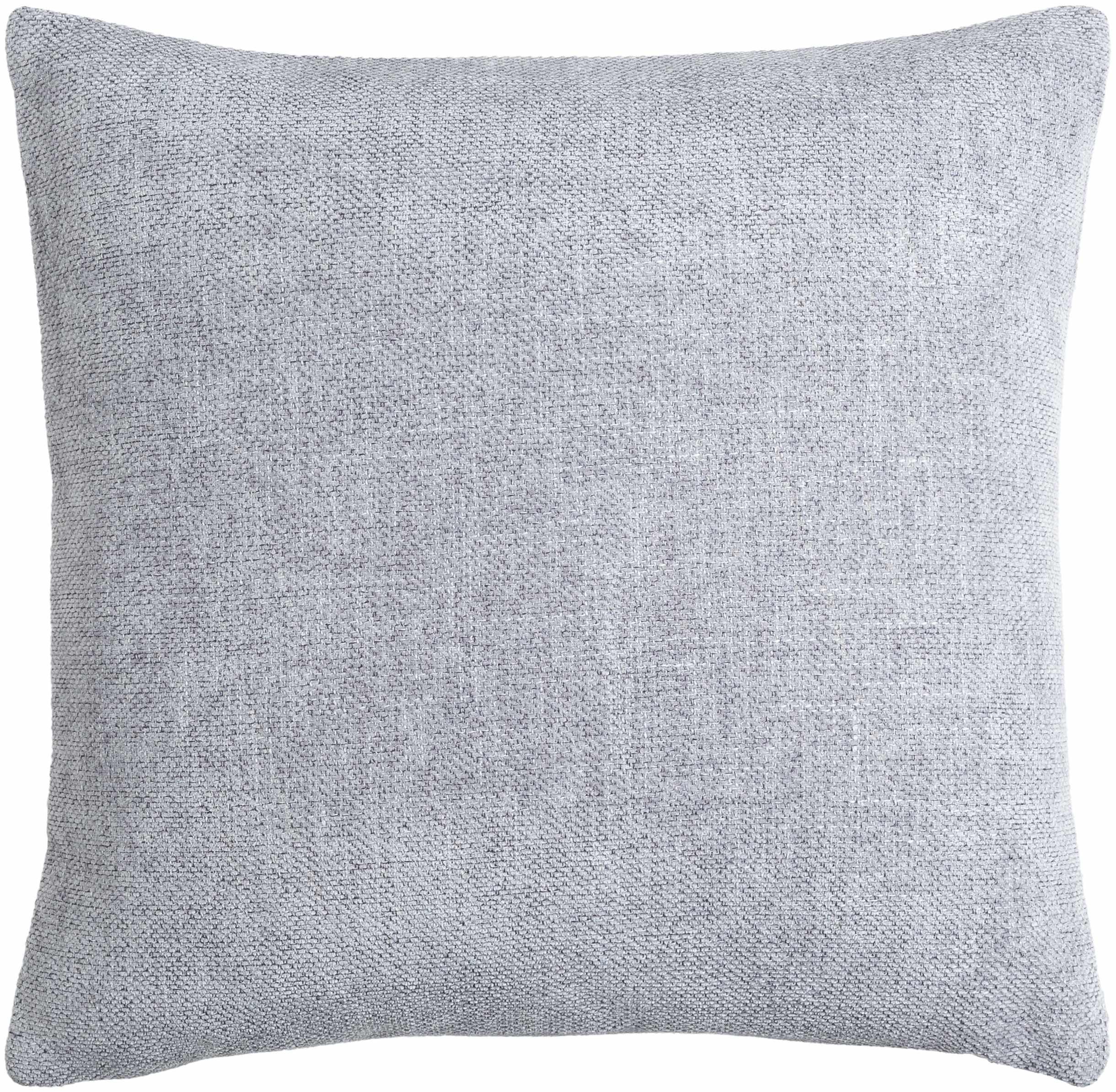 Reijo Silver&Blue Linen Look Accent Pillow - PRHOMZ