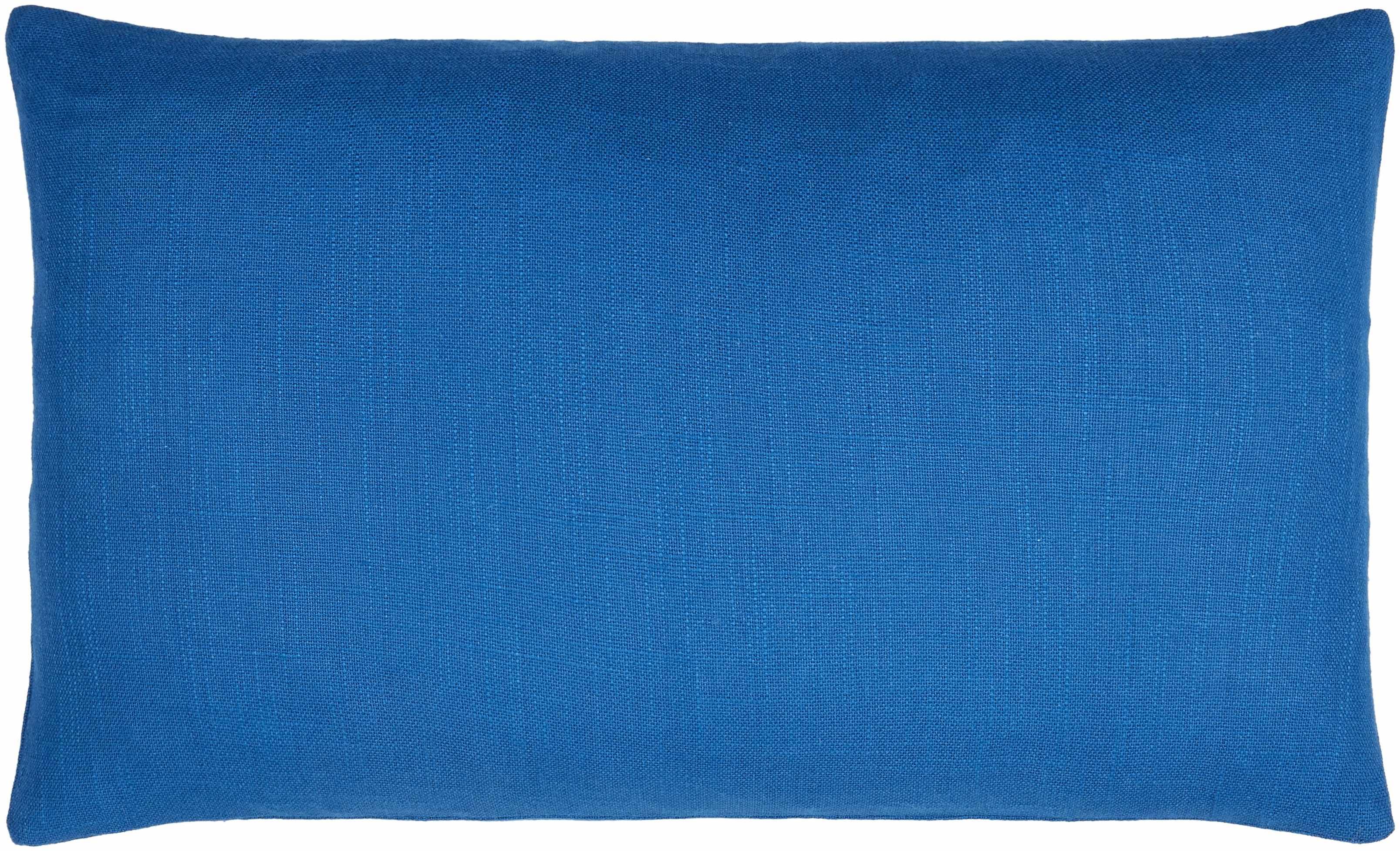 Royce Blue Textured Accent Pillow - PRHOMZ