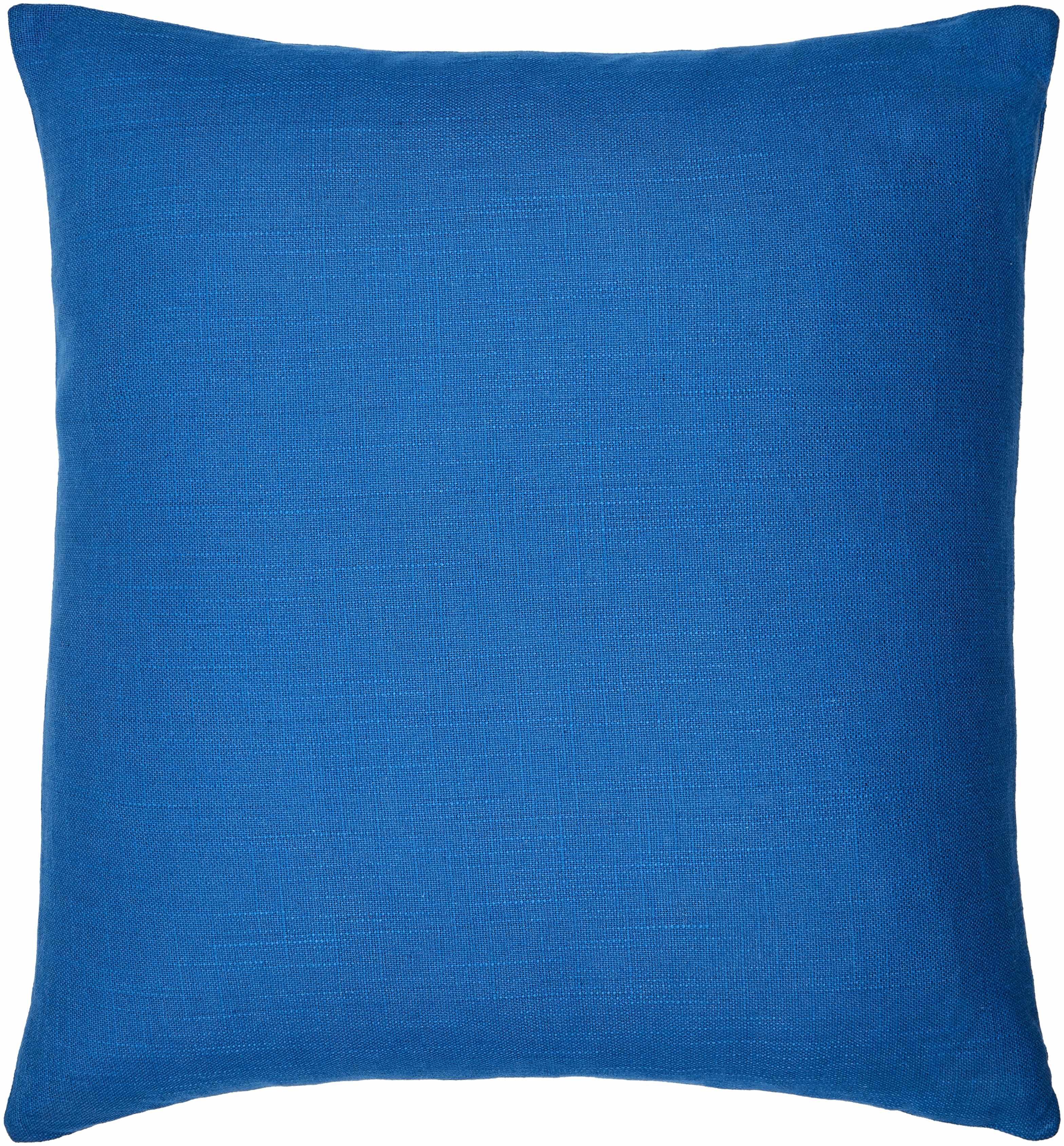 Royce Blue Textured Accent Pillow - PRHOMZ