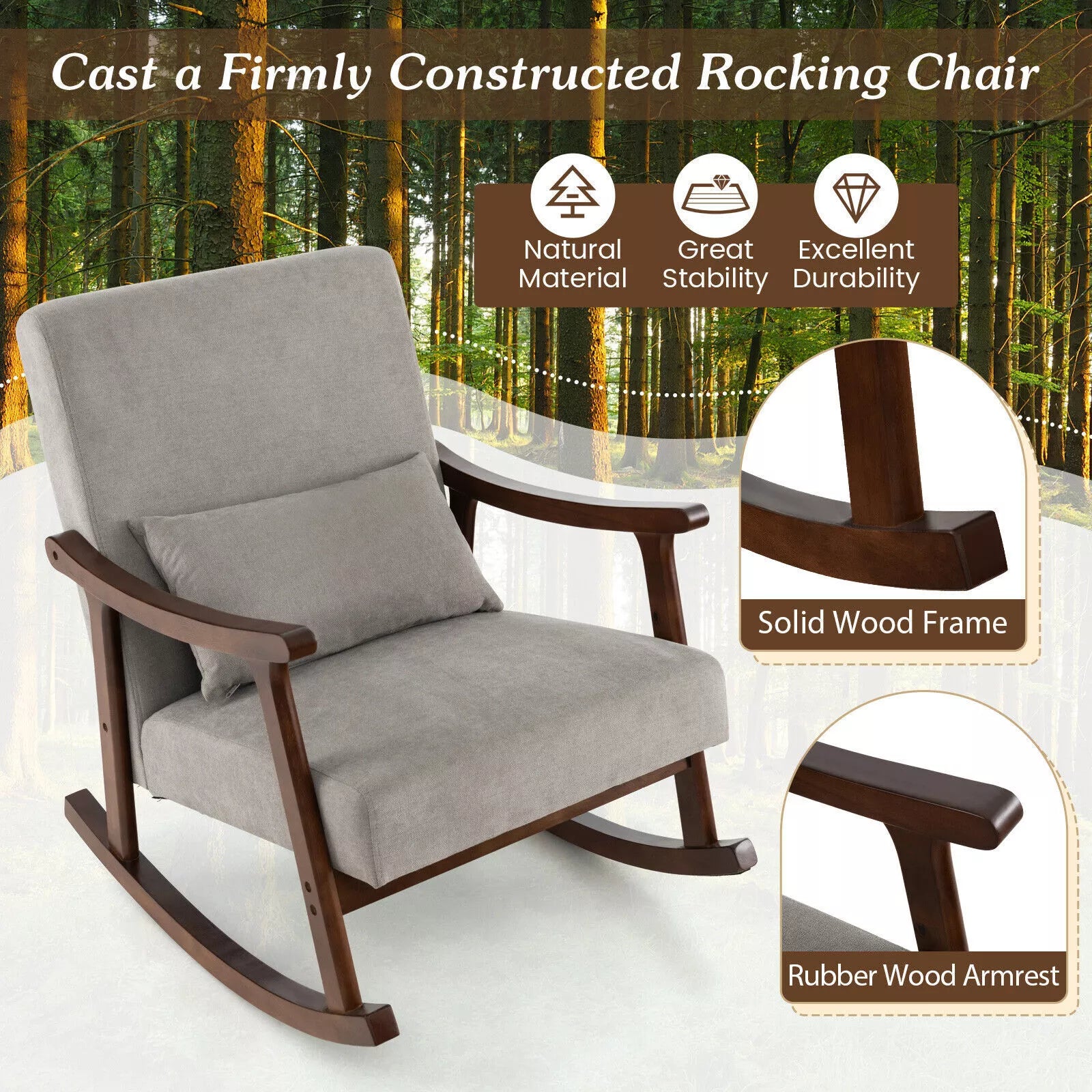Devon Rocking Accent Armchair