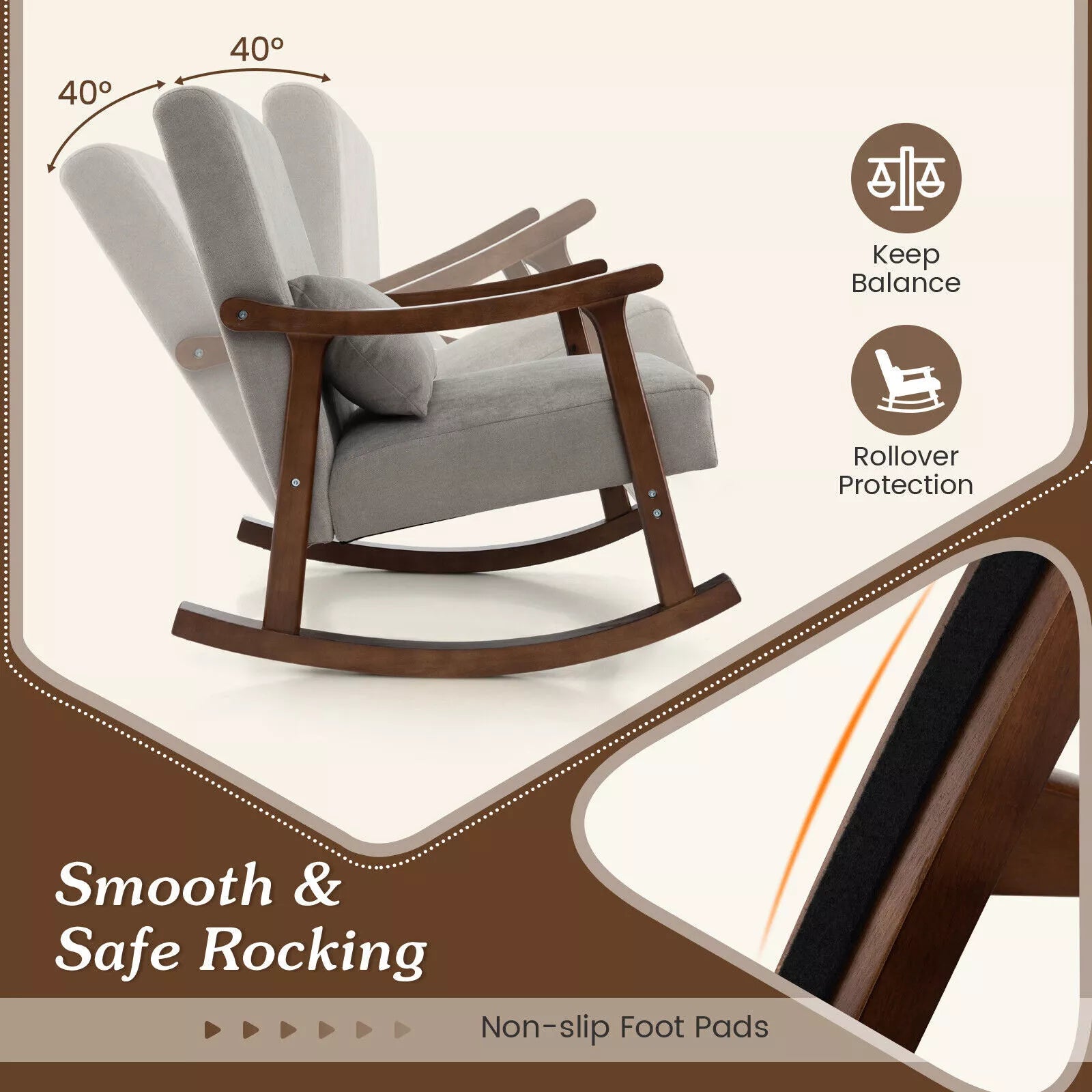 Devon Rocking Accent Armchair