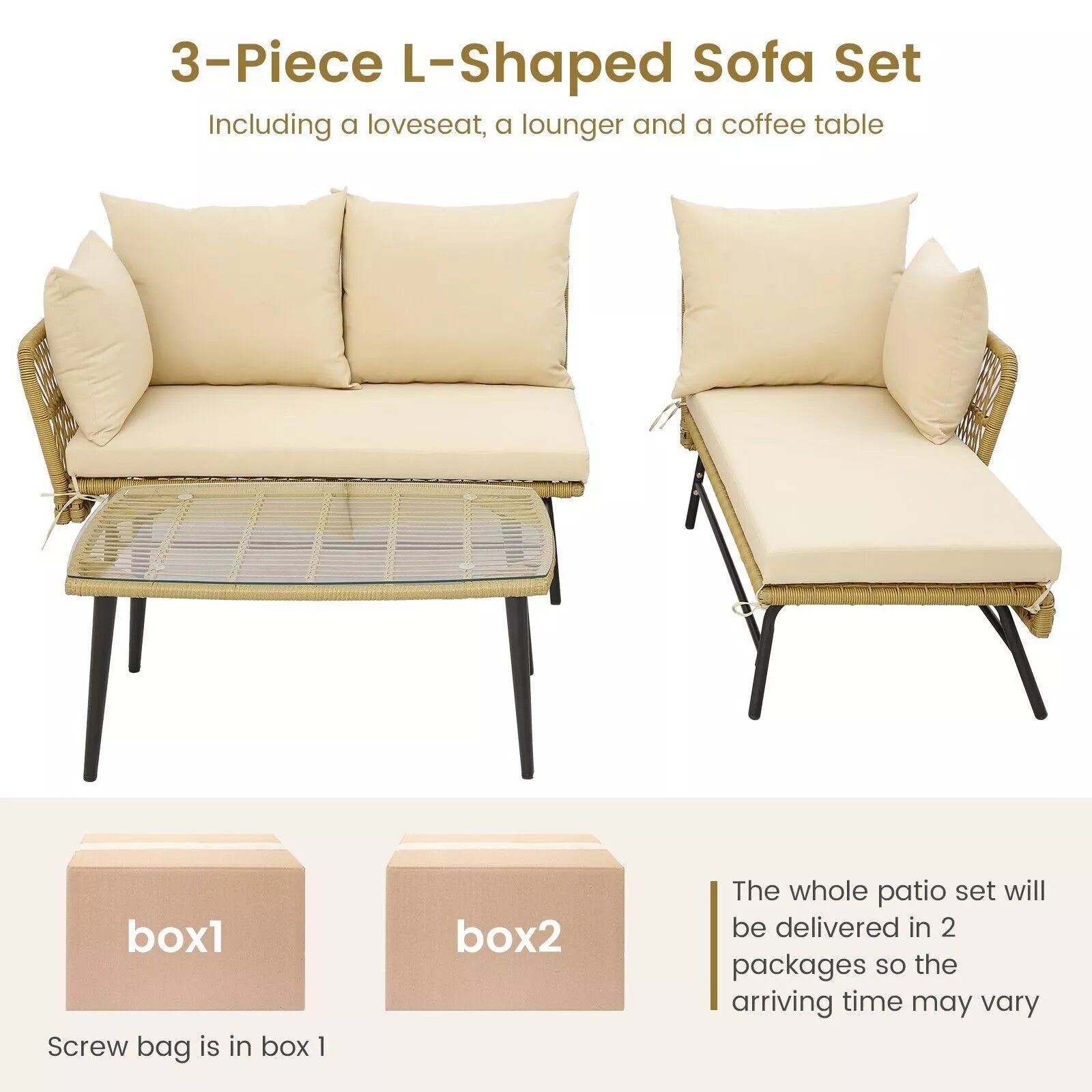 Astrid Outdoor Garden Corner Couch Set