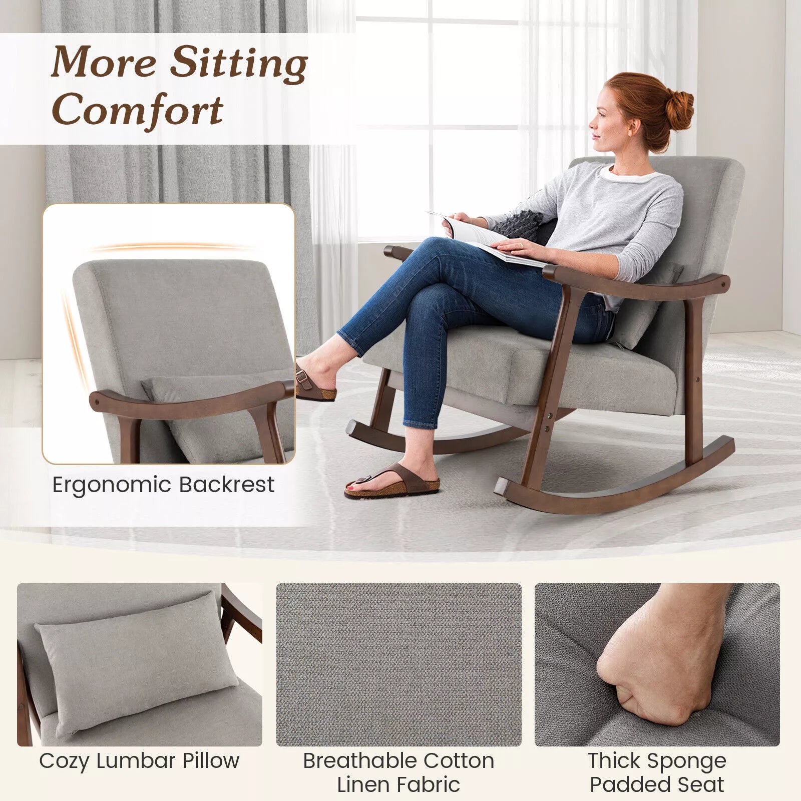 Devon Rocking Accent Armchair