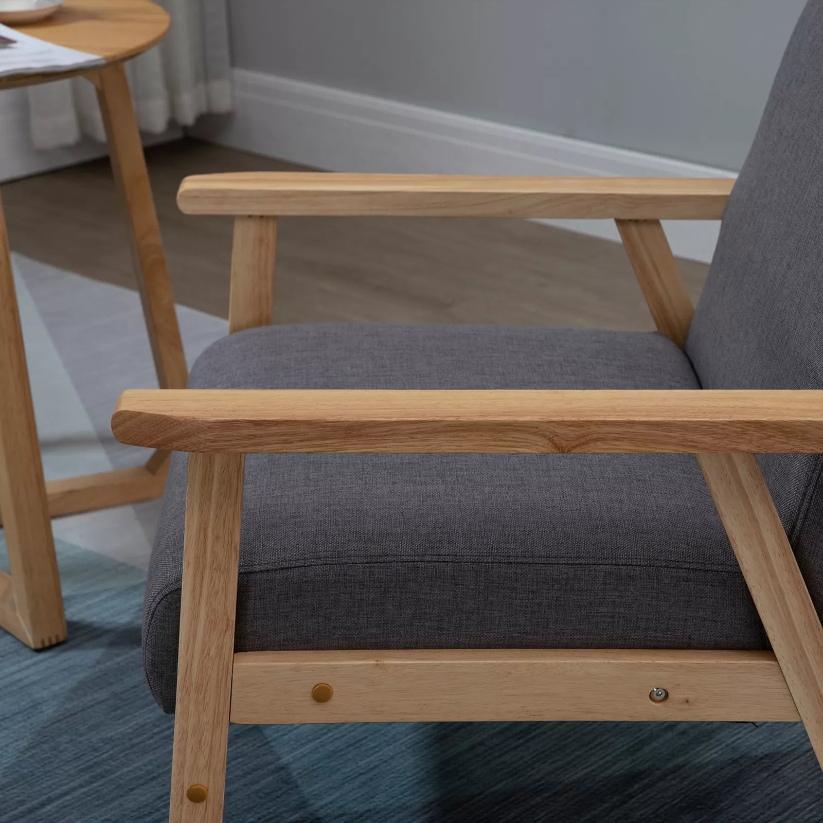 Cline Linen Accent Armchair