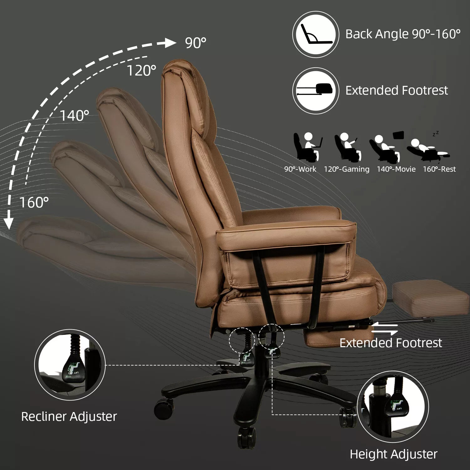 Clarke Big & Tall Ergonomic Office Chair