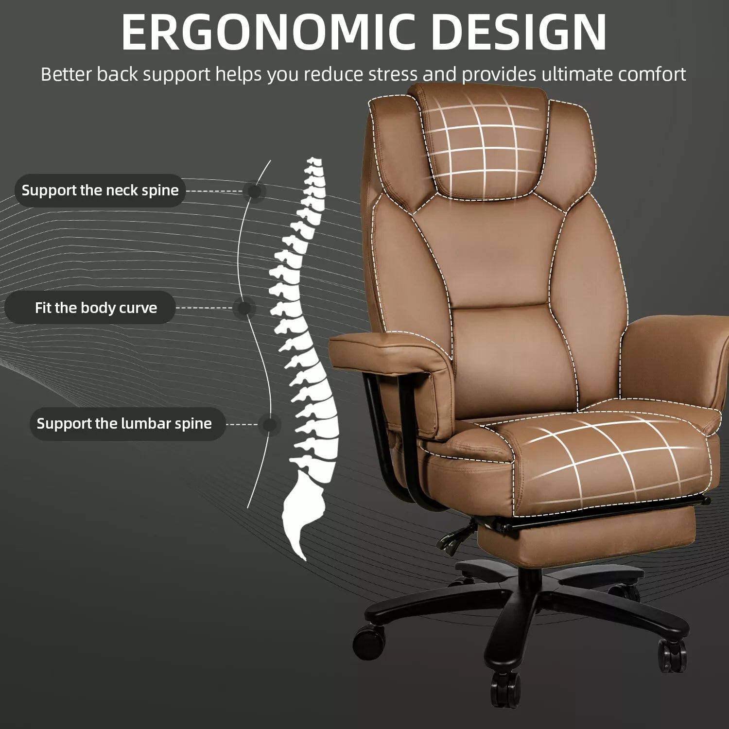 Clarke Big & Tall Ergonomic Office Chair