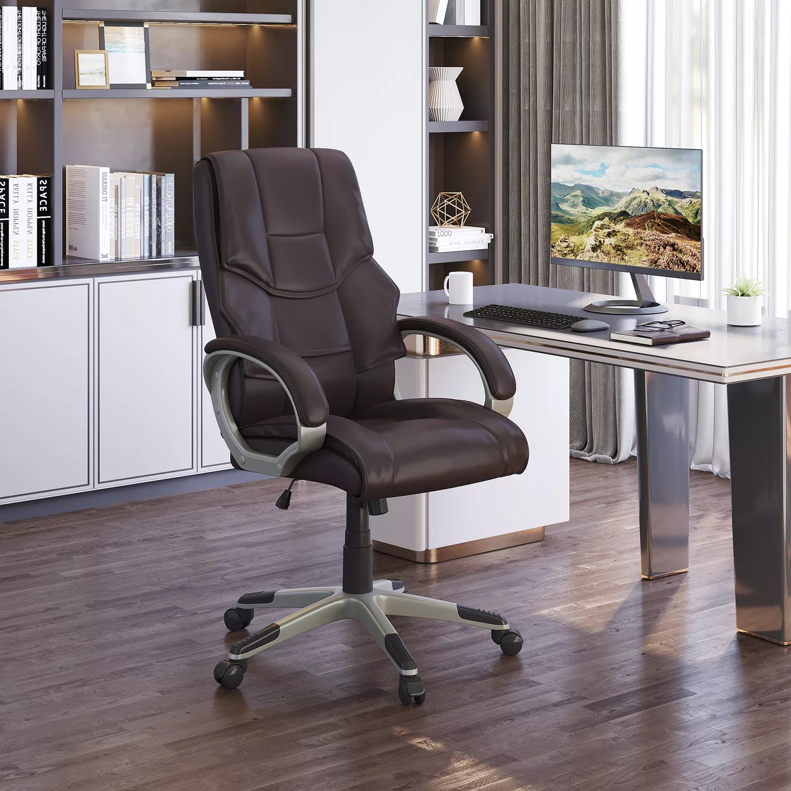 Bruce Leather Home Office Desk Chair