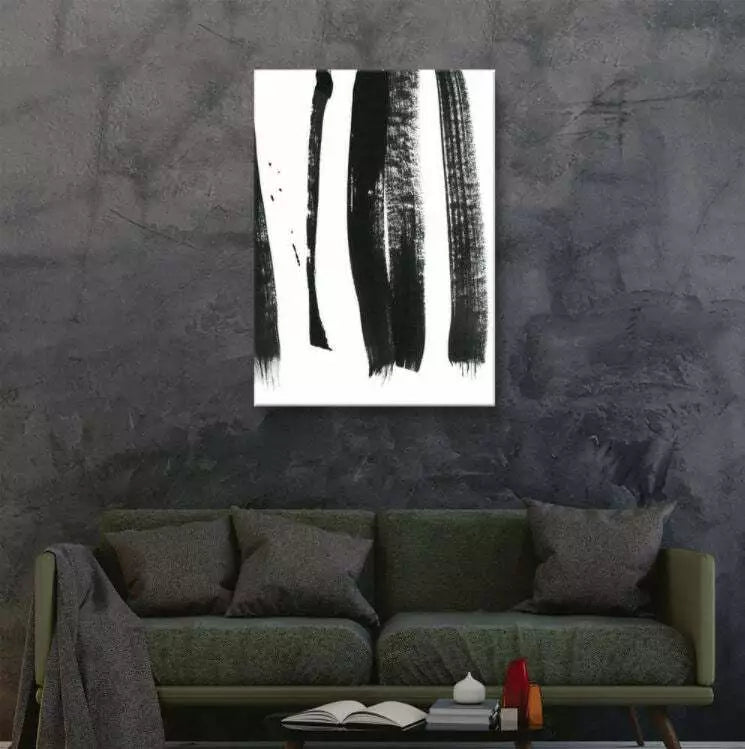 ArtWall Black on White 3 by Iris Lehnhardt Canvas Wall Art, 16.0 x 24