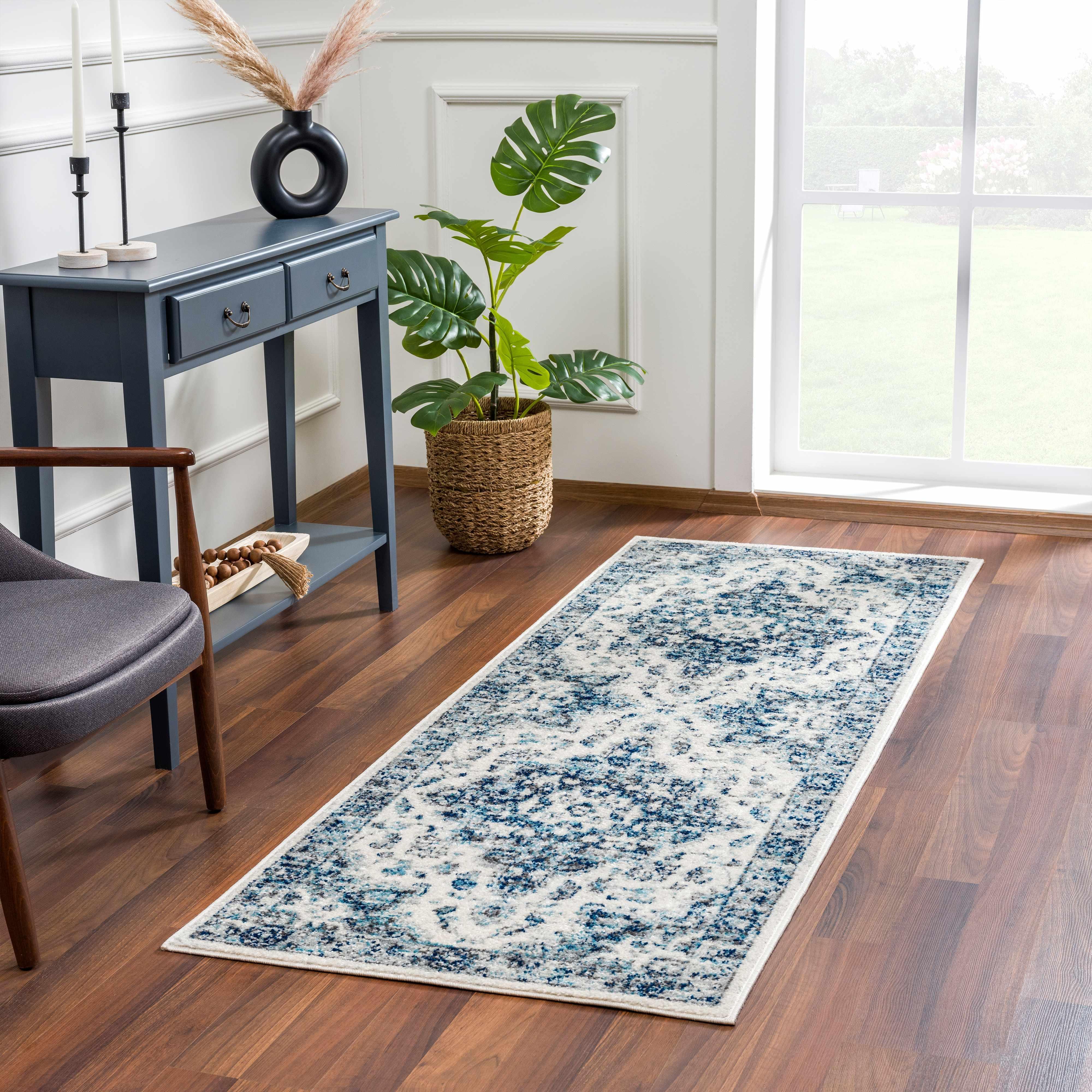 Istanbullu Blue Area Rug - Clearance - PRHOMZ
