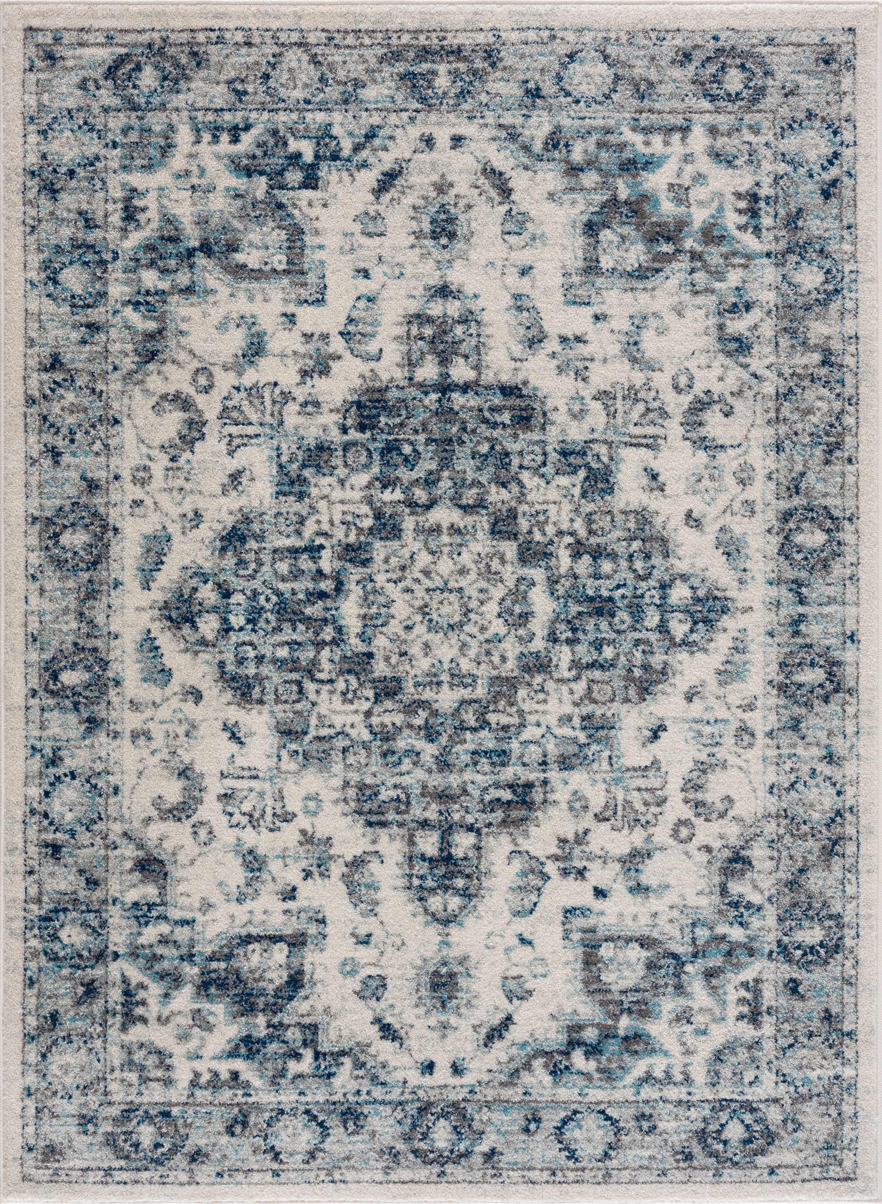 Istanbullu Blue Area Rug - Clearance - PRHOMZ