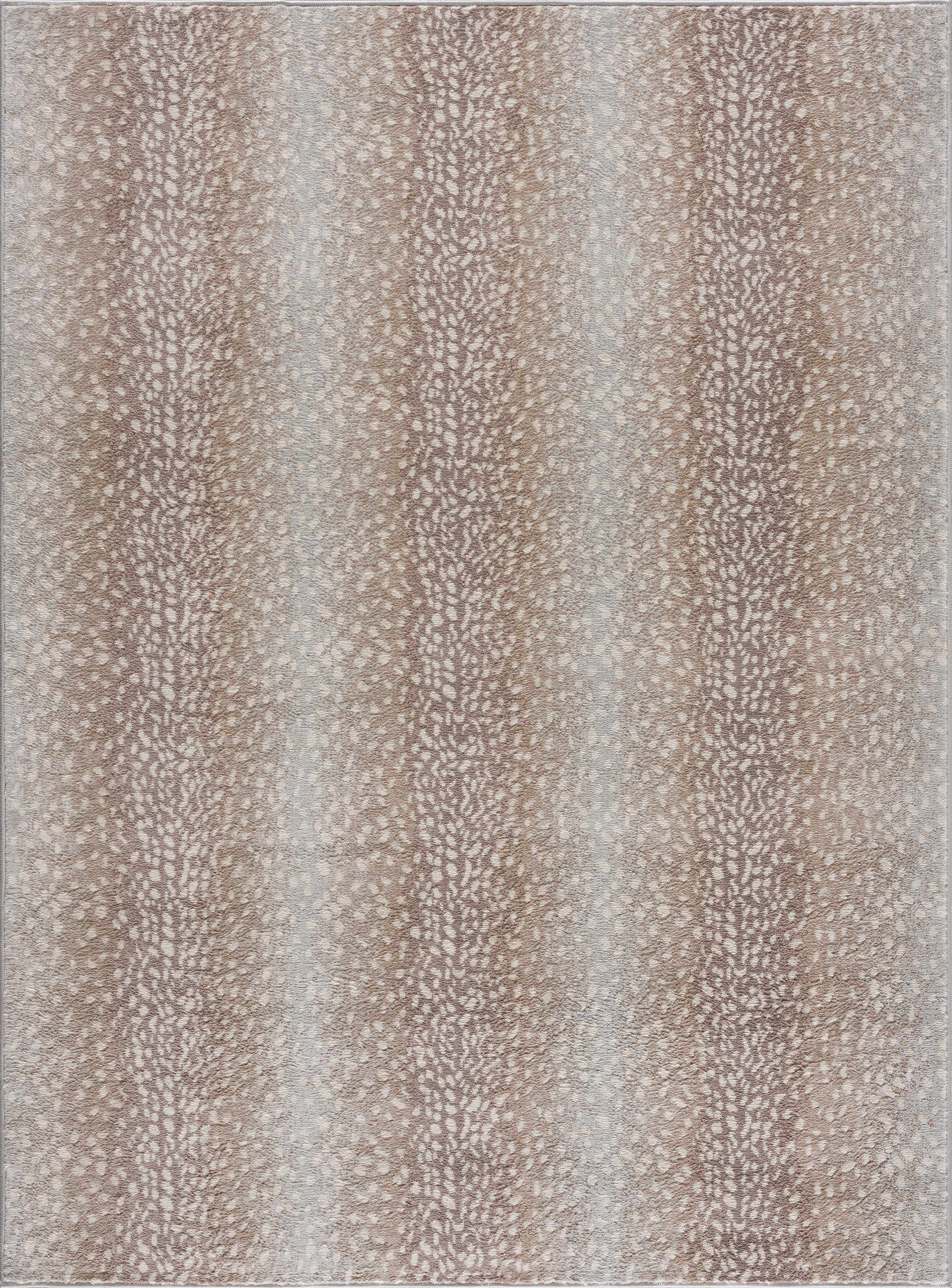 Pointblank Tan Leopard Print Rug