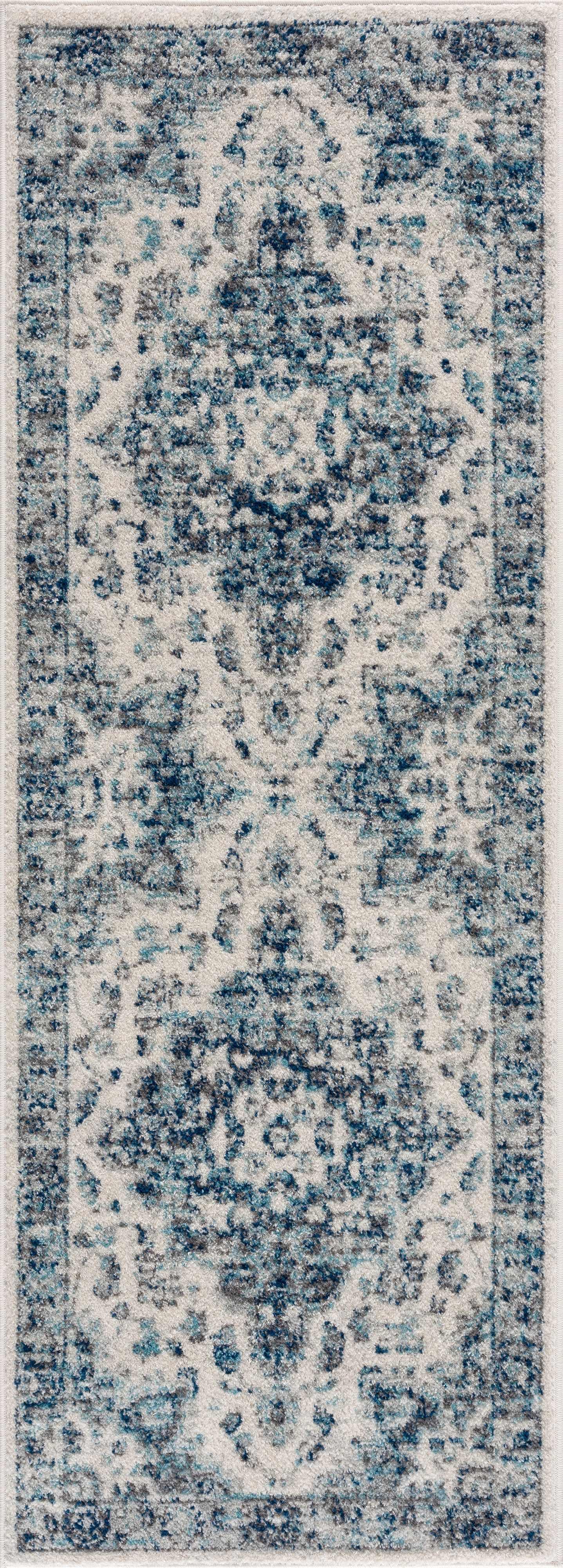 Istanbullu Blue Area Rug - Clearance - PRHOMZ