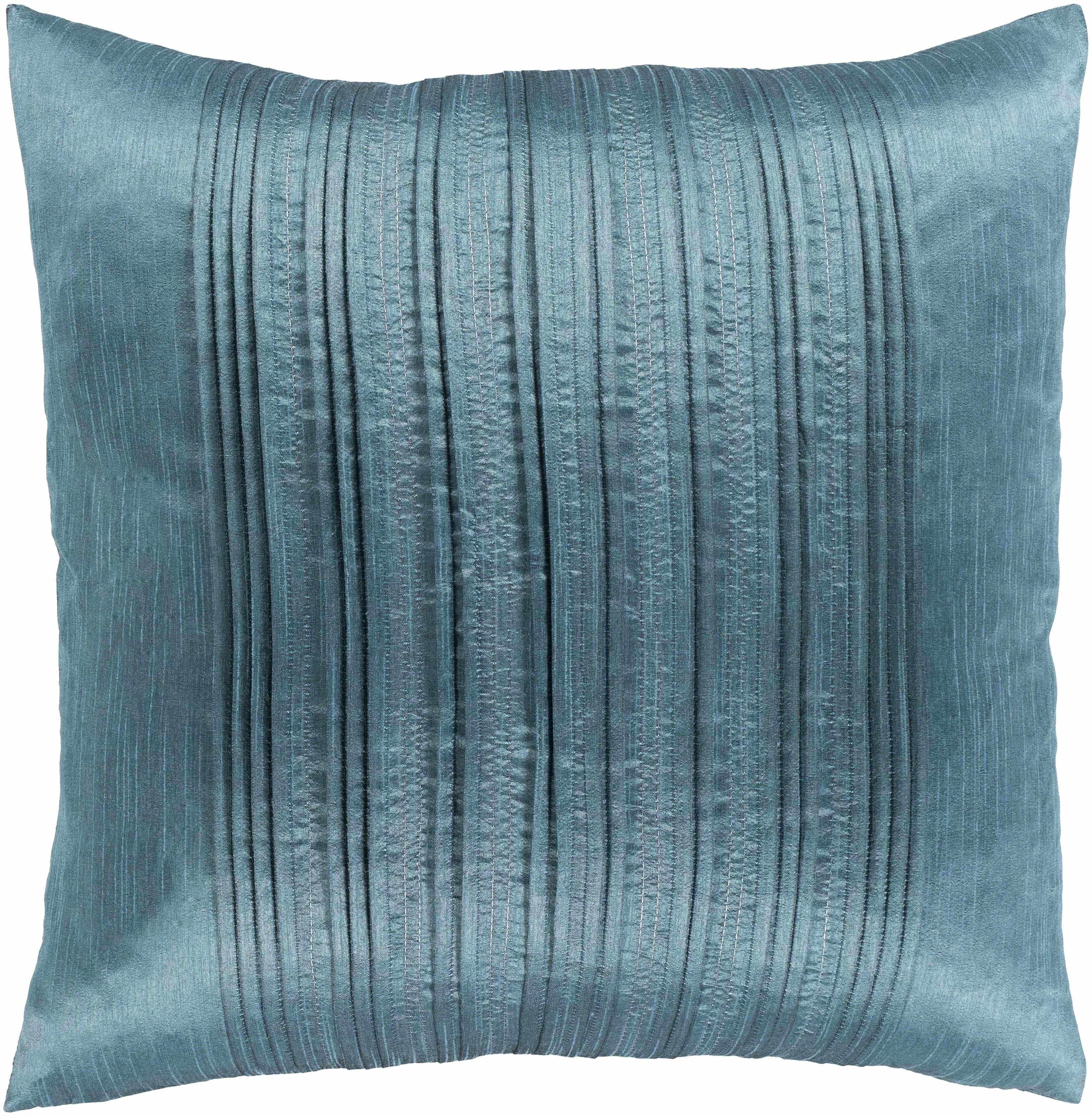 Sachse Teal Pleated Accent Pillow - PRHOMZ
