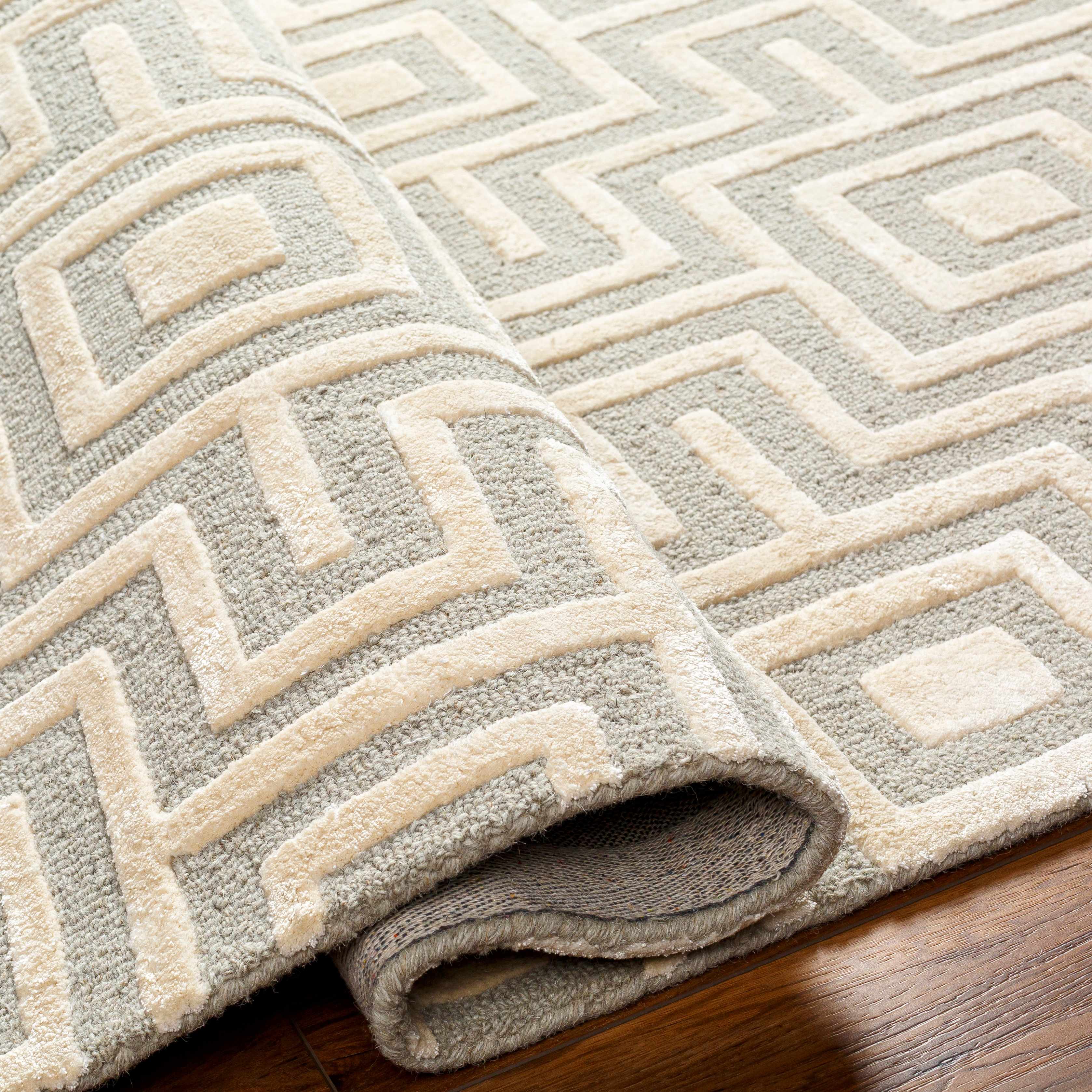 Fynn Beige Area Rug - Clearance-4