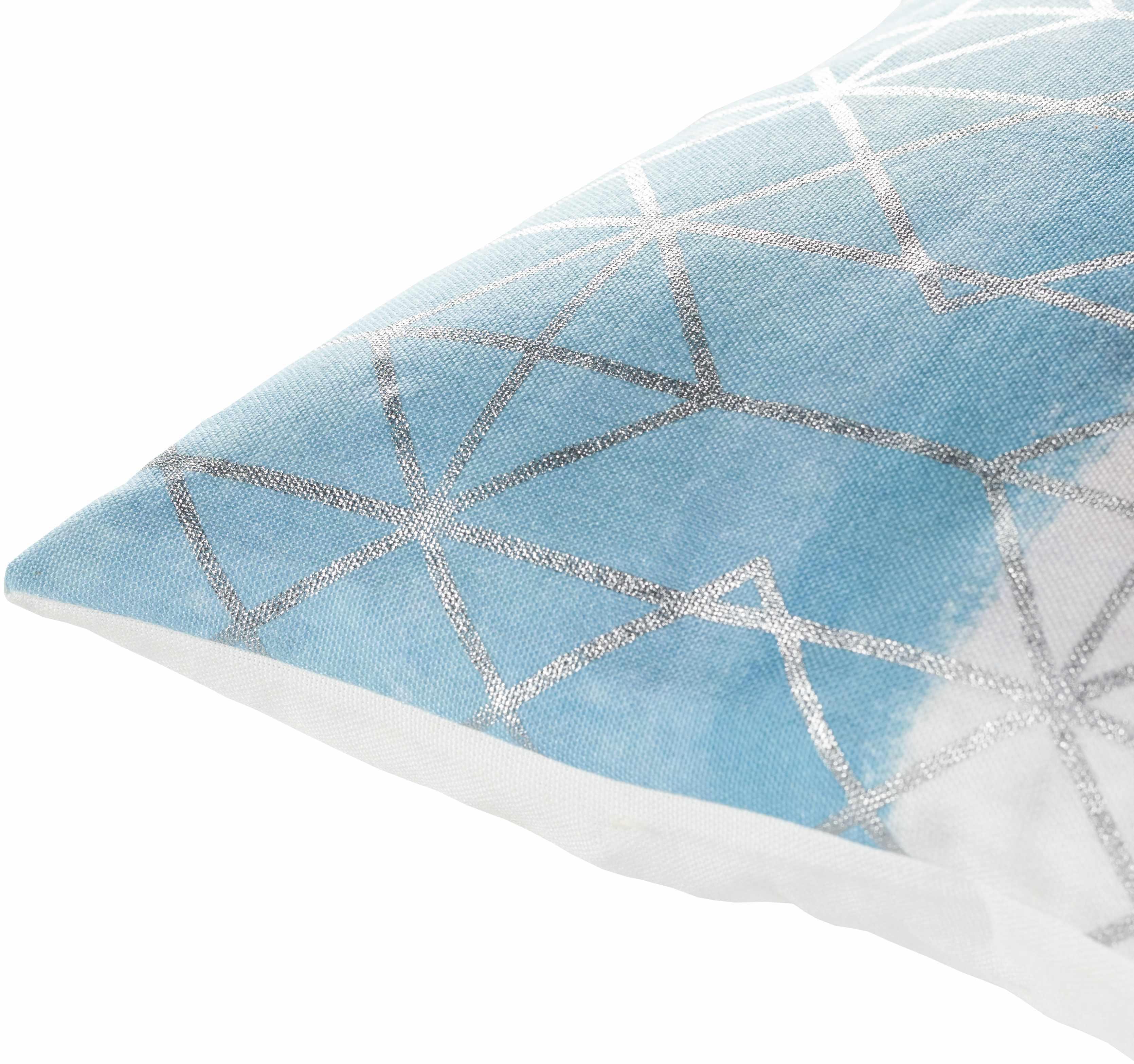 Sason Blue Geometric Square Throw Pillow - Clearance - PRHOMZ