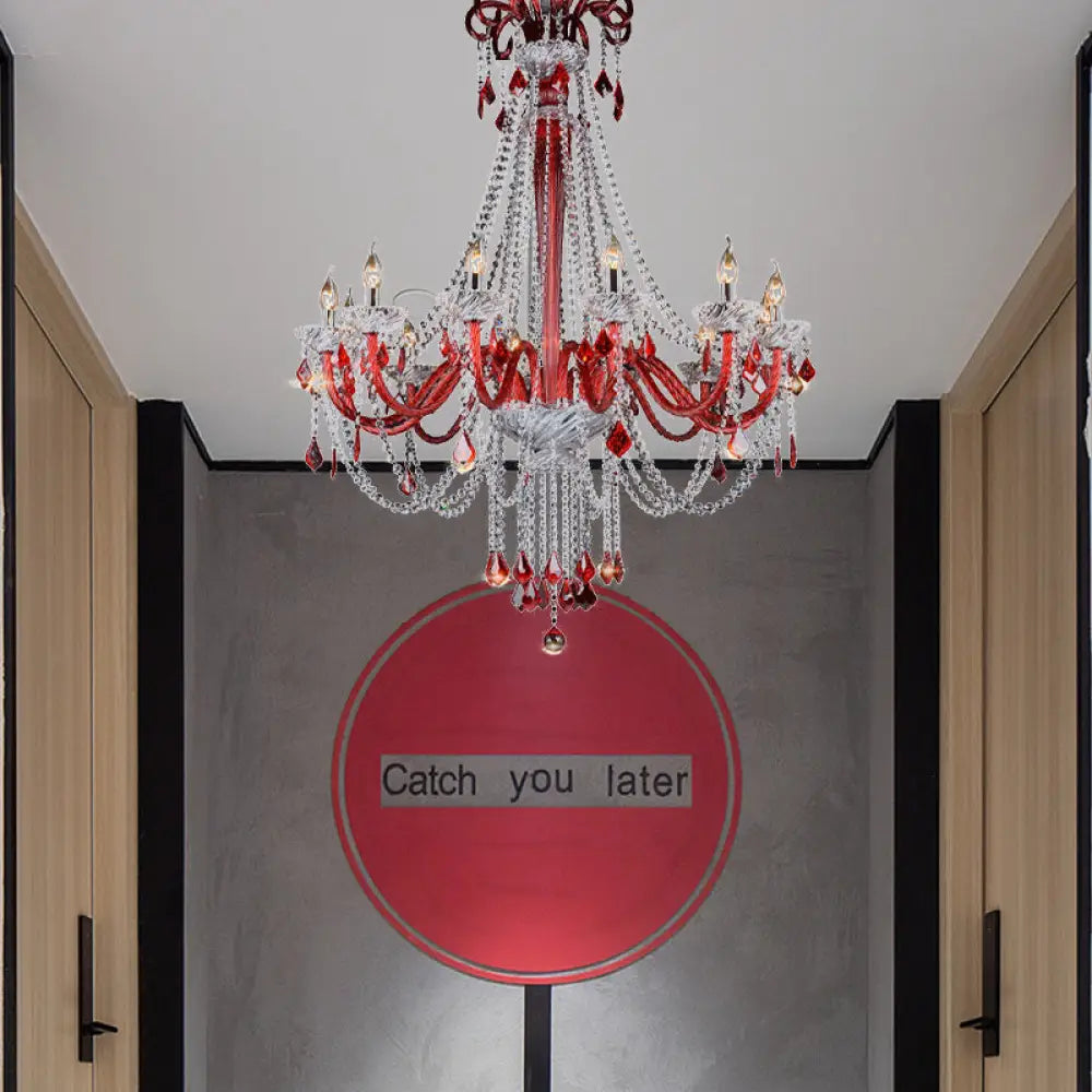 Scarlett Crystal Chandelier | Modern Dining Room Lighting