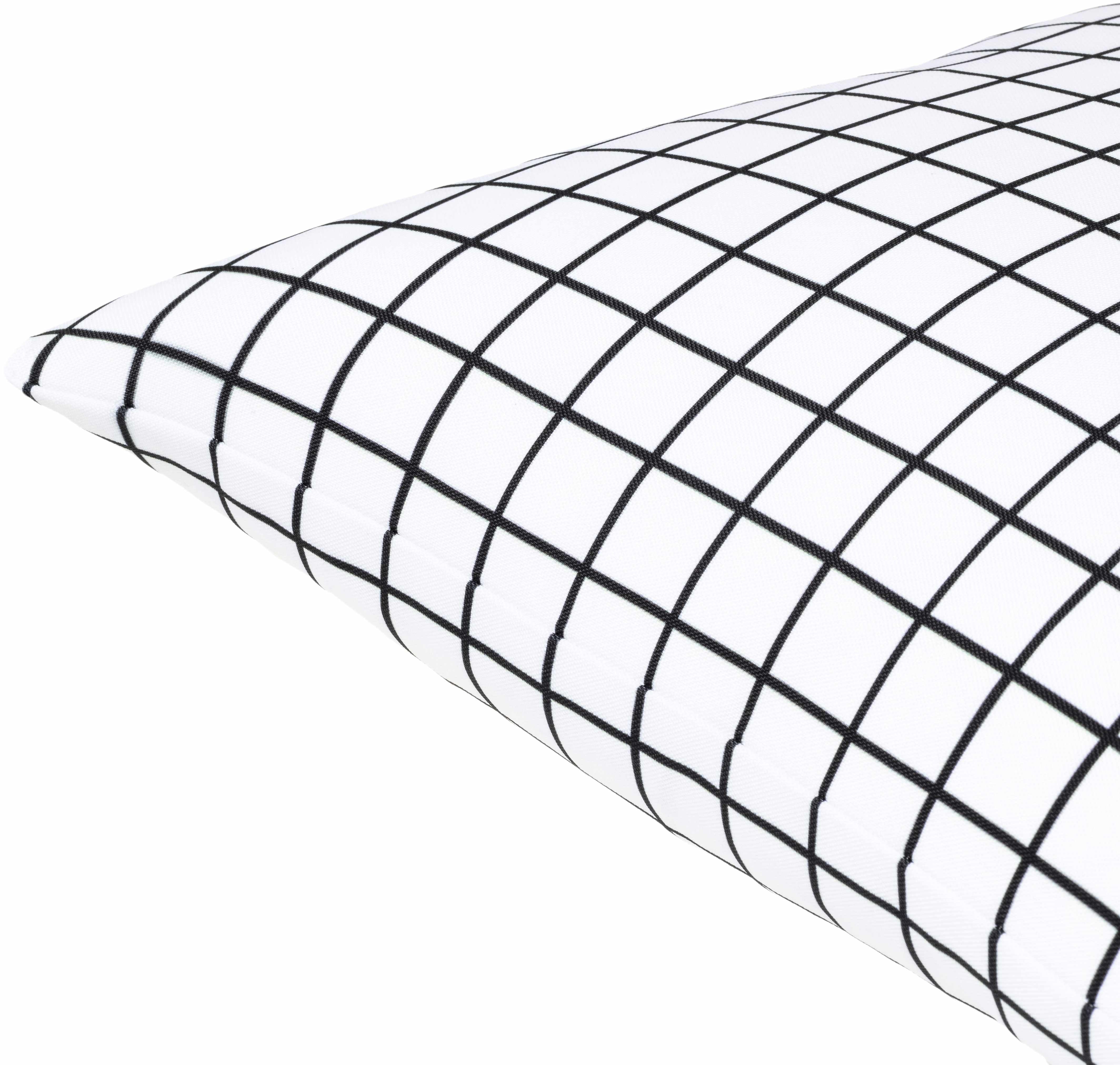 Lonna Monochrome Grid Throw Pillow-1