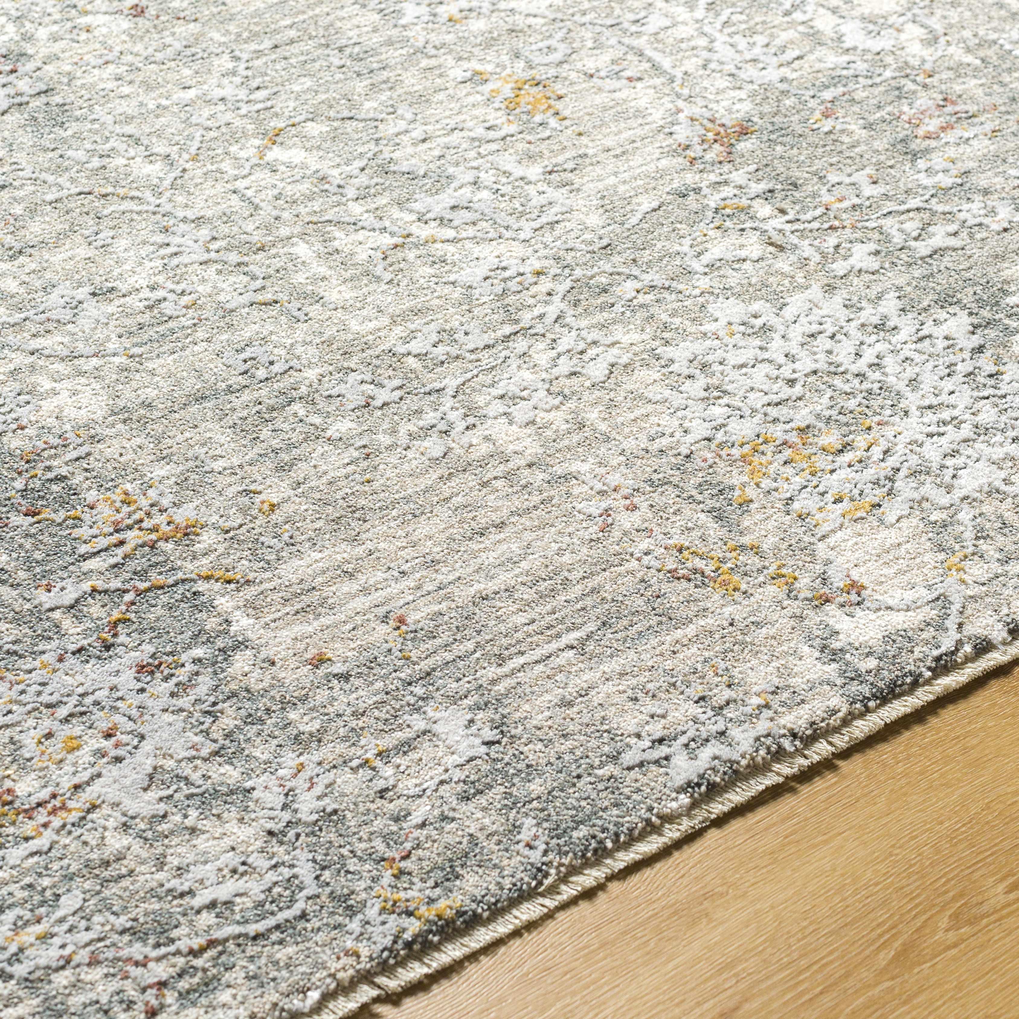 Ifama Textured Rug with Fringes - PRHOMZ