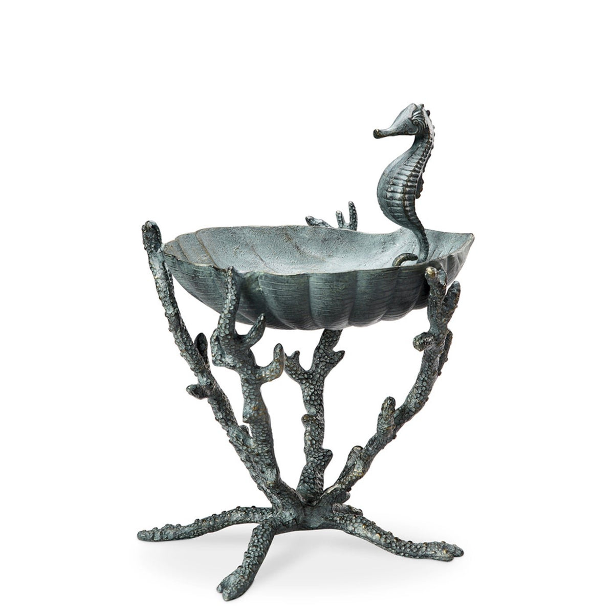 Seahorse Birdbath / Bird feeder, Outdoor Patio Decor