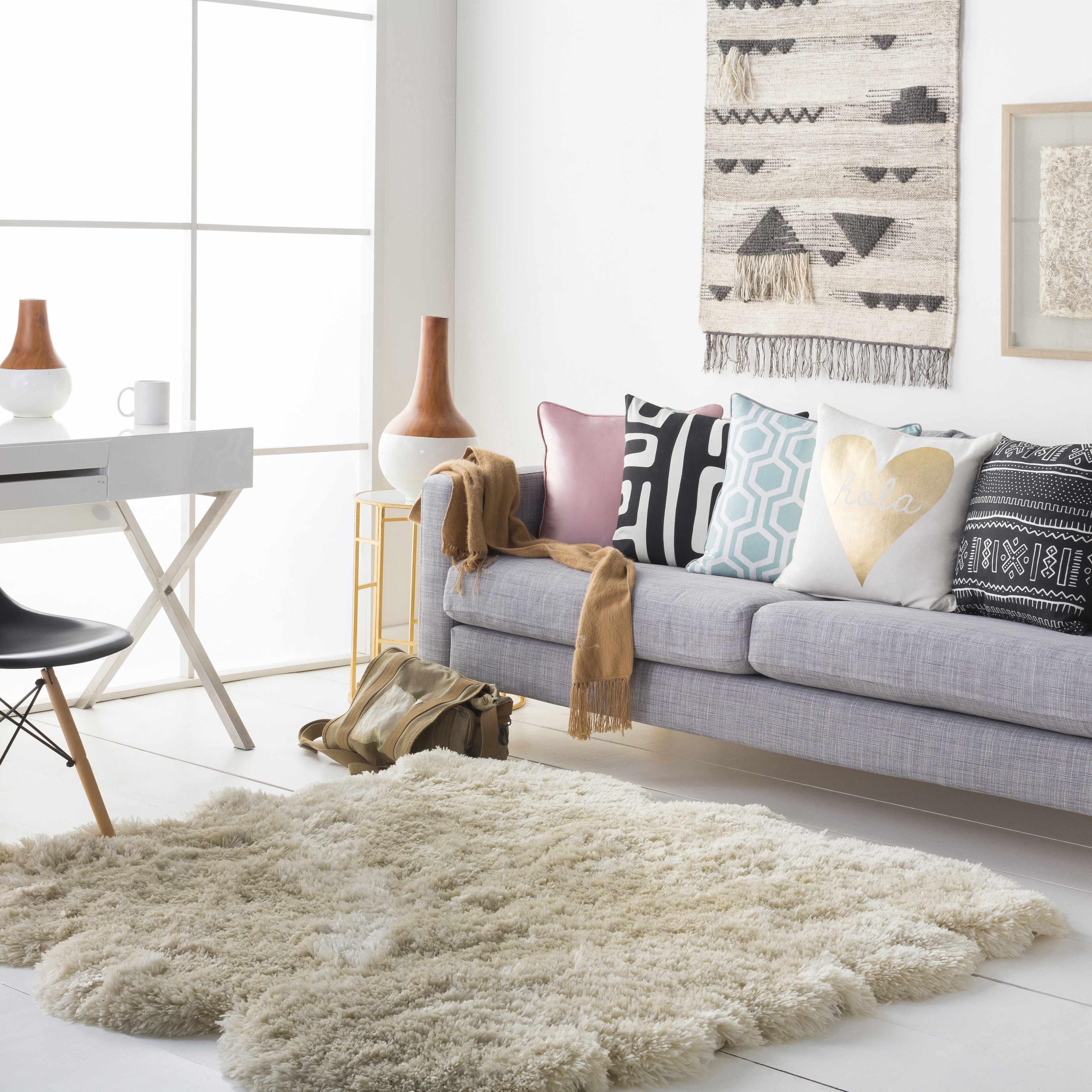 Langho Blush Satin Throw Pillow - Clearance - PRHOMZ