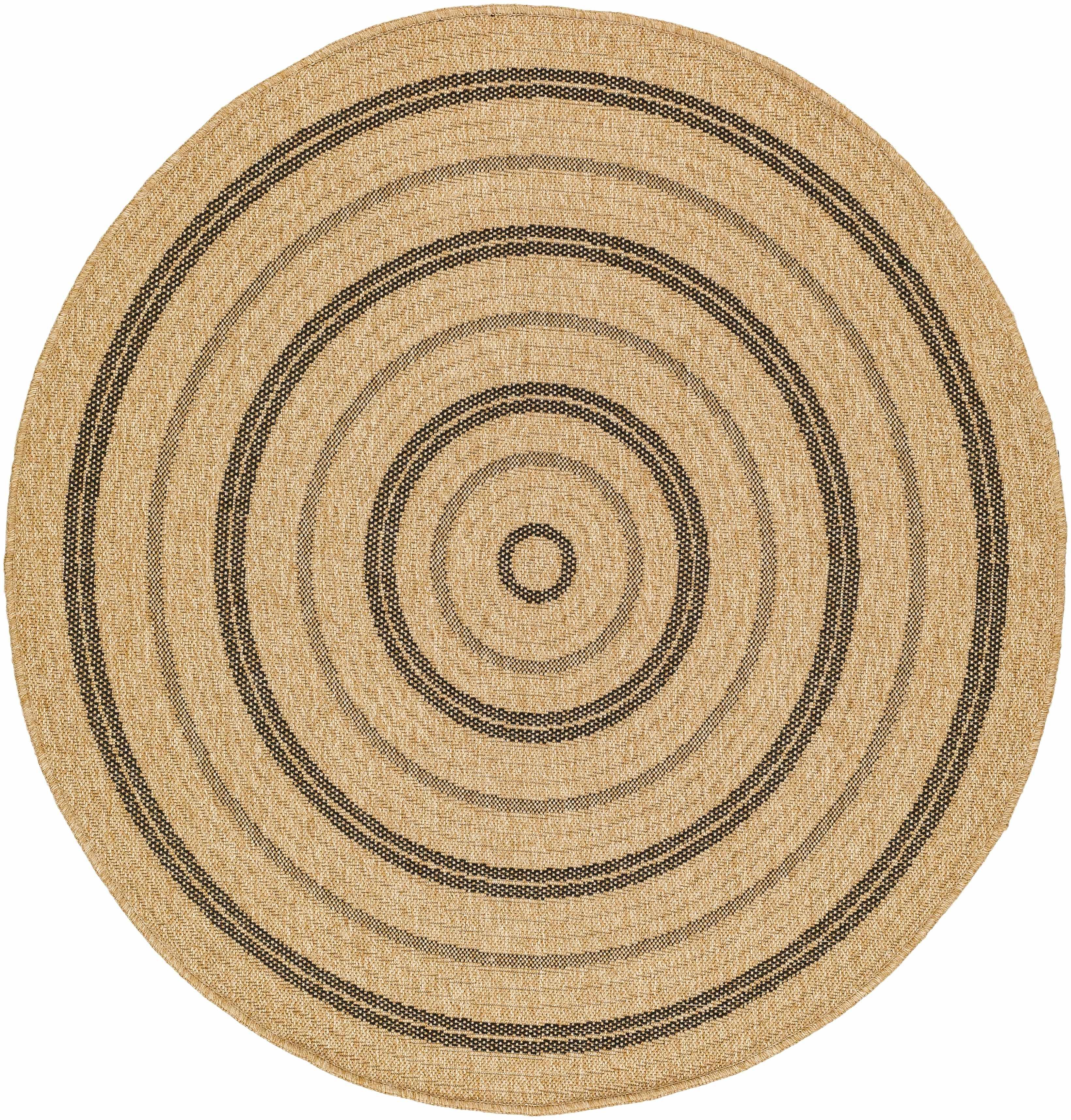 Beril Round Faux Jute Rug - PRHOMZ
