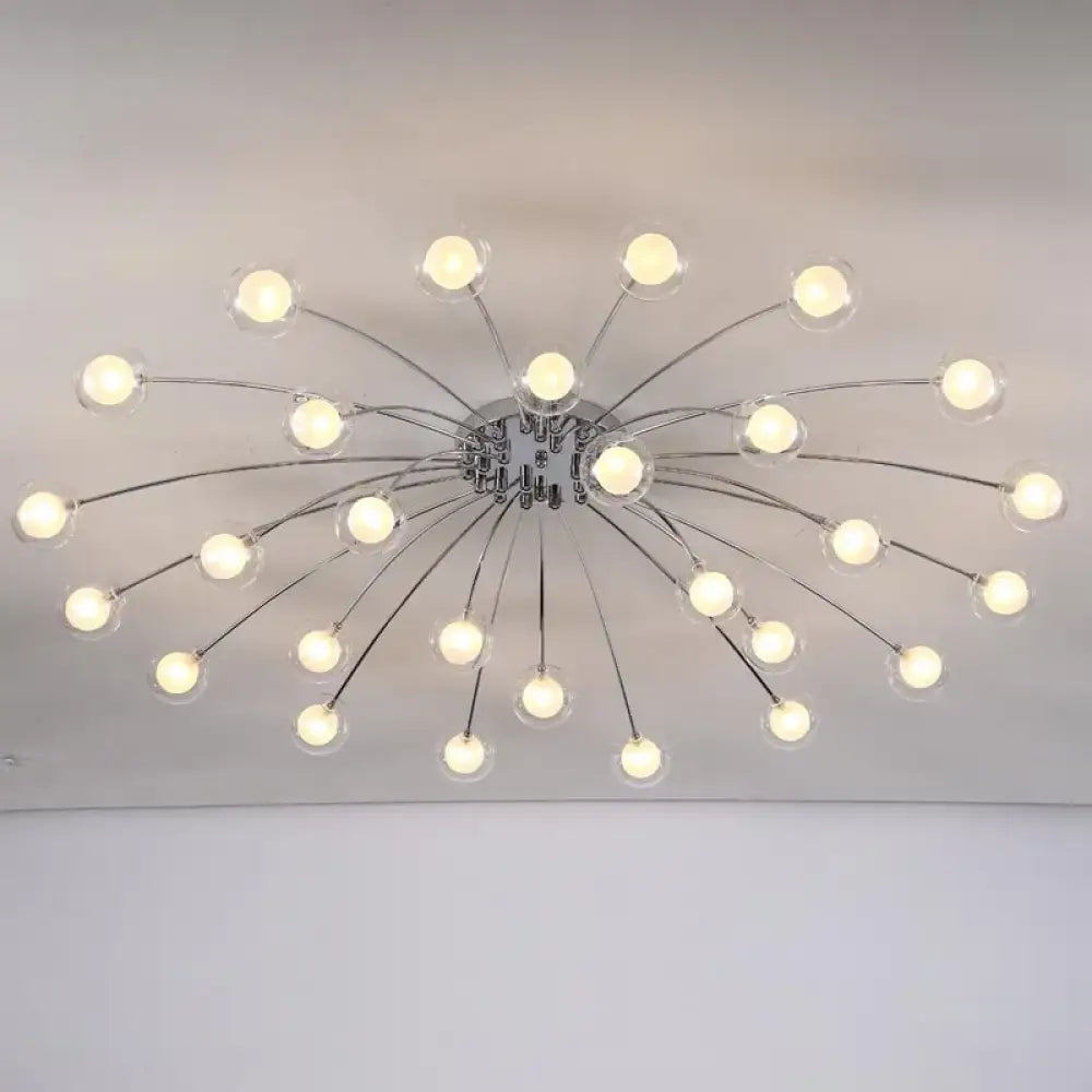 Siena Glass Chrome Chandelier | Dining Room Home Lighting
