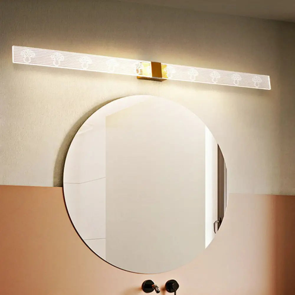 Sienna Modern Gold LED Vanity Light | Bathroom Lighting