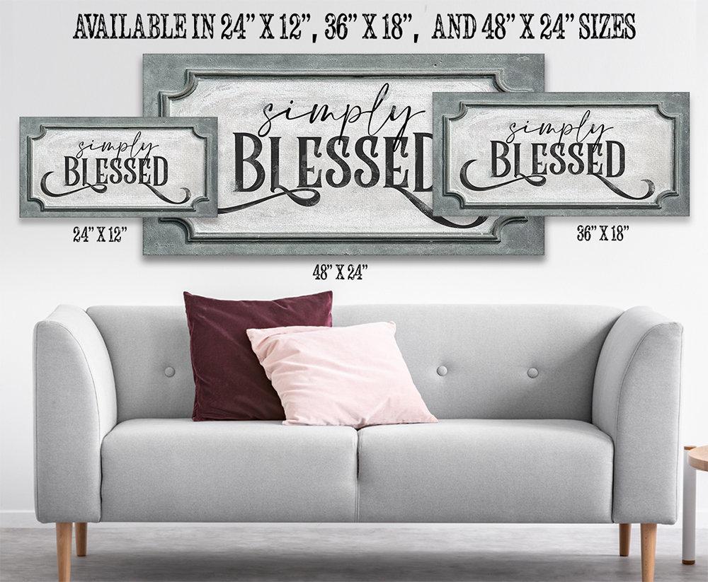 Simply Blessed - Canvas