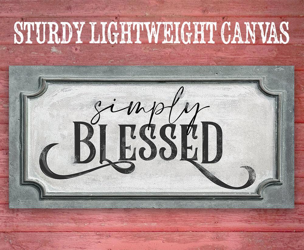 Simply Blessed - Canvas