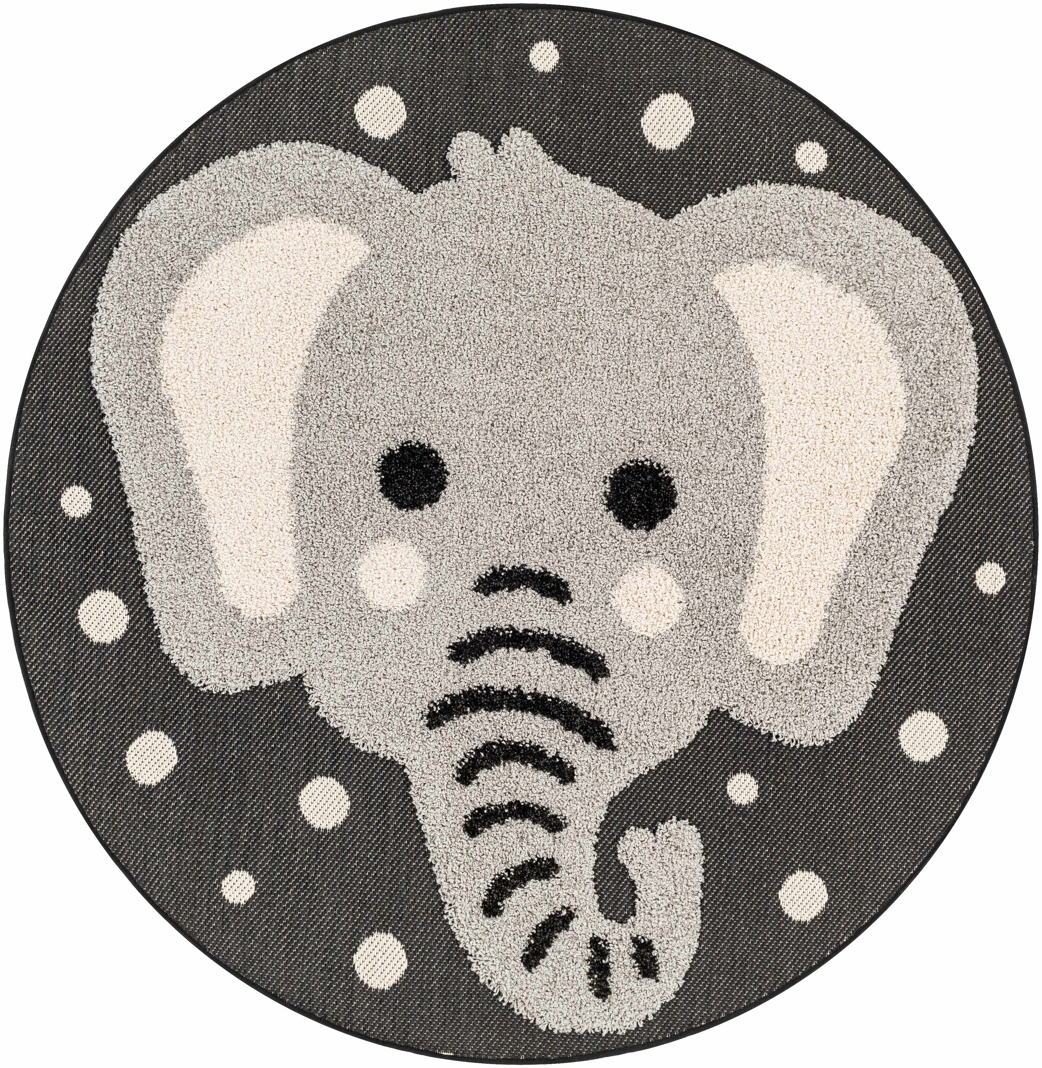 Kids Elephant Animal Print Nursery Area Rug - Clearance-1