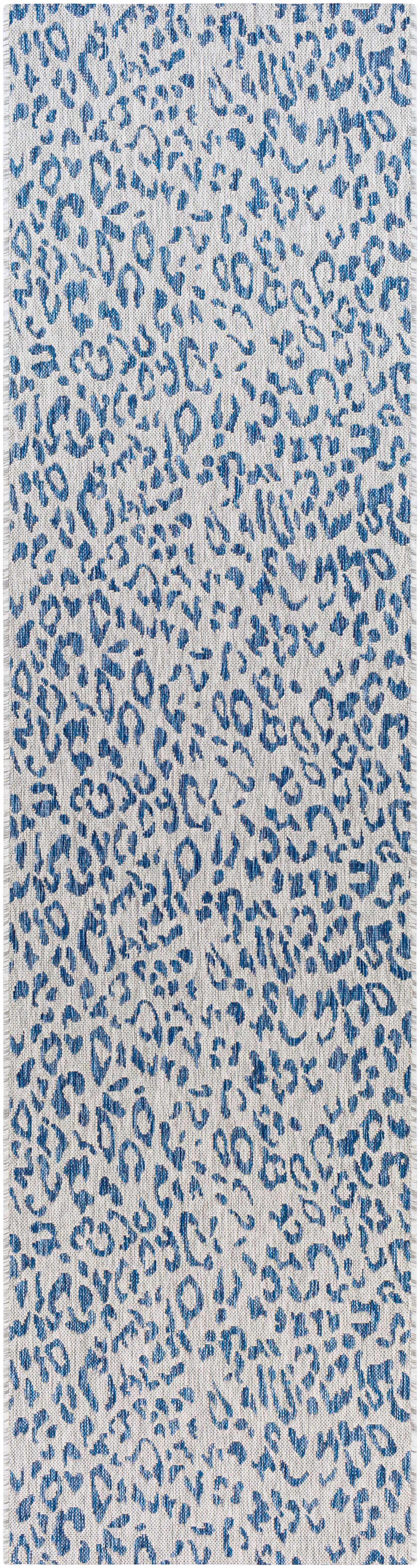 Skipsea Blue Leopard Performance Rug - PRHOMZ