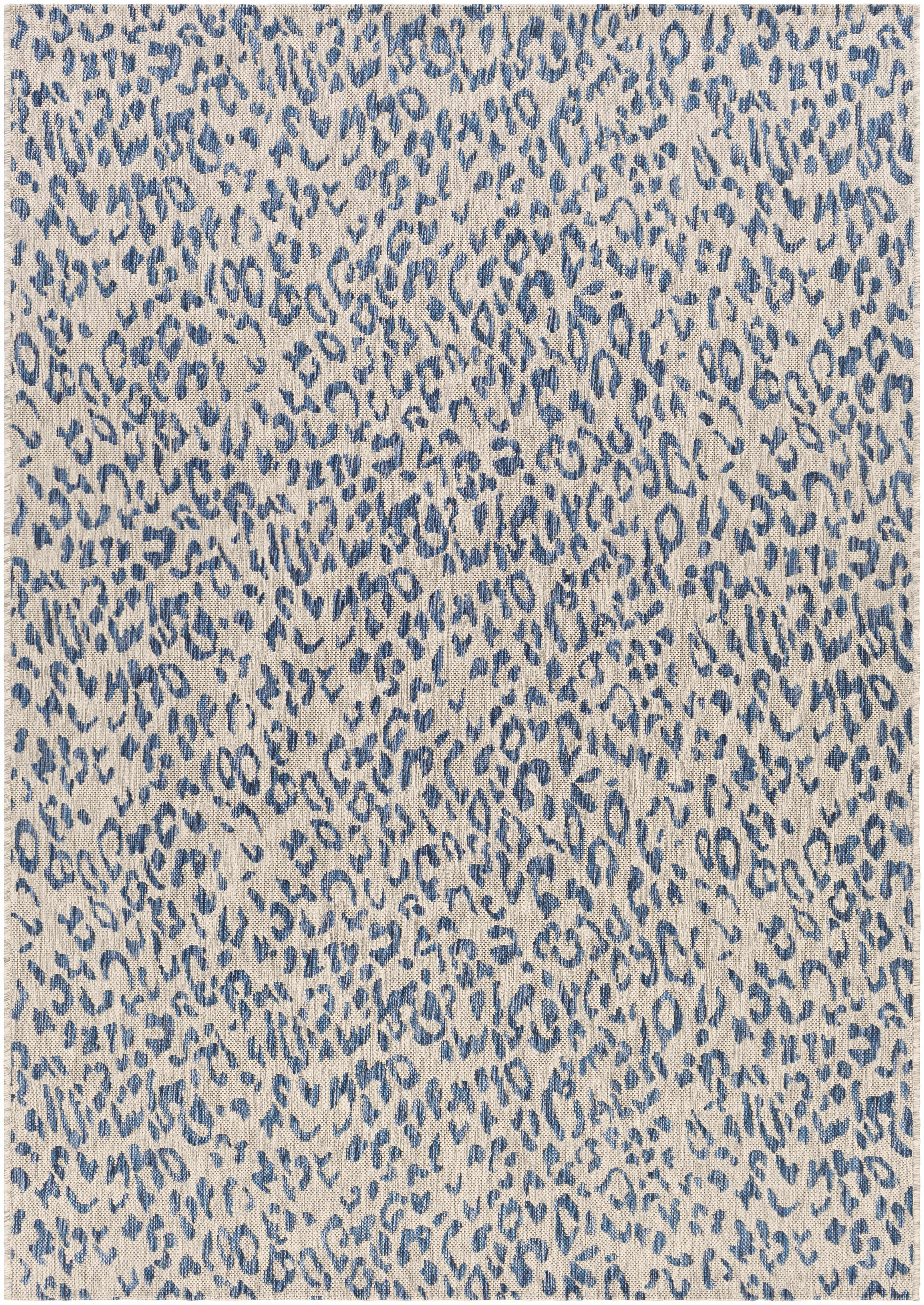 Skipsea Blue Leopard Performance Rug - PRHOMZ